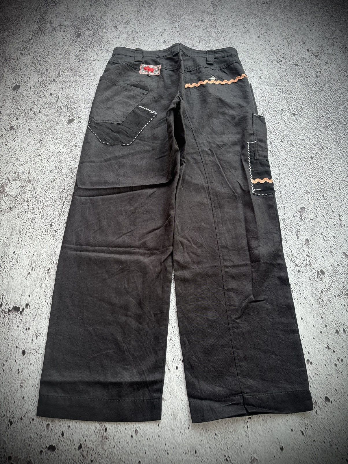 Hysteric Glamour Y2k Olleborebla bootcut black pants Size US 29 - 2 Thumbnail