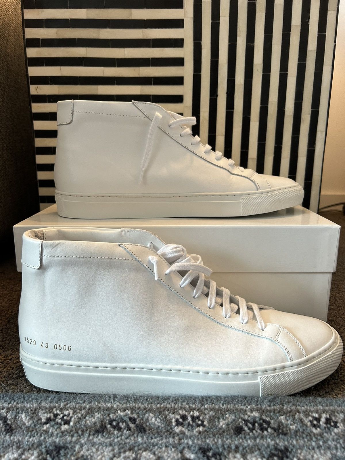 Common projects high top sneakers online