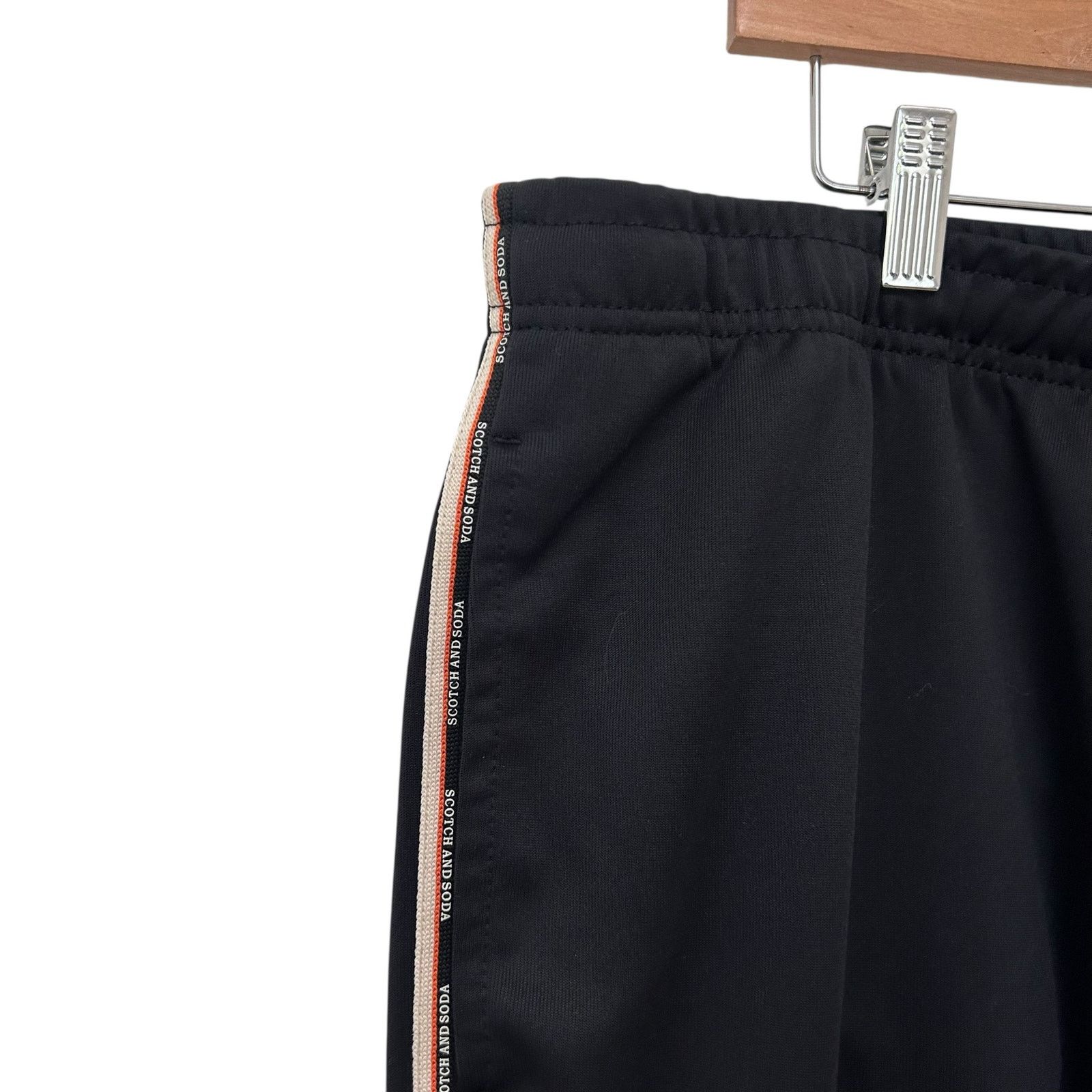 Scotch & Soda Scotch & Soda Black Pants Logo Tape Trim Sz XXL Size 42" / US 20 - 5 Thumbnail