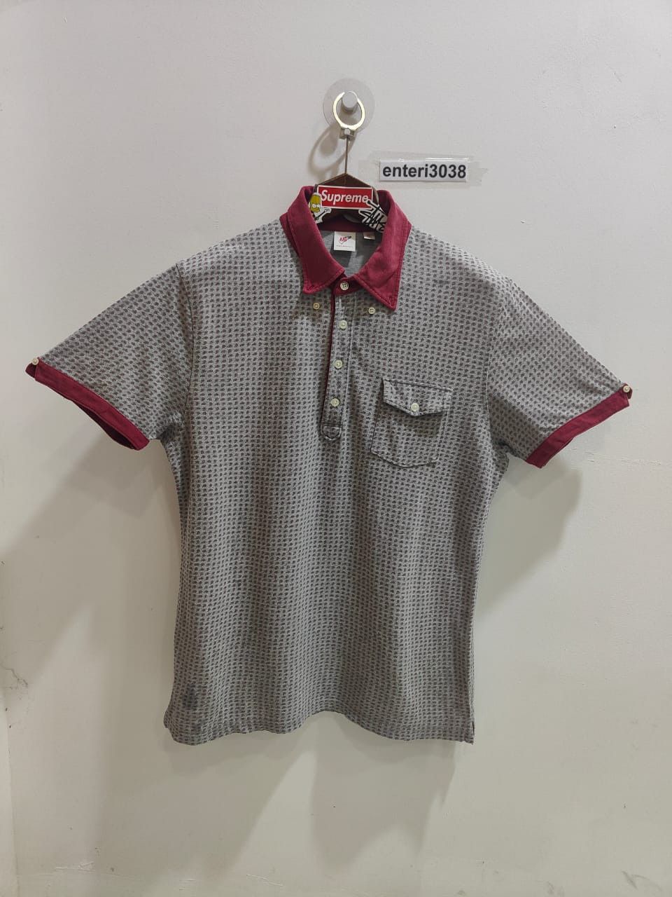 Michael Bastian vintage red amoeba uniqlo X michael bastian polo tee Size US L / EU 52-54 / 3 - 2 Thumbnail