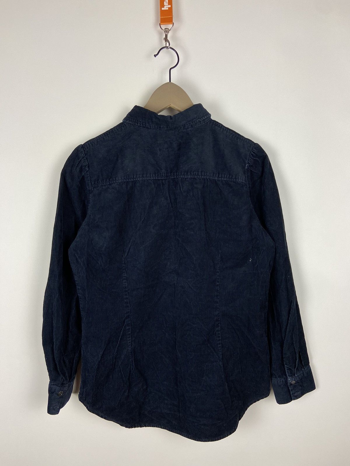 A.P.C. × Designer A.P.C. Navy Blue Corduroy Overshirt Luxury Size US S / EU 44-46 / 1 - 2 Thumbnail
