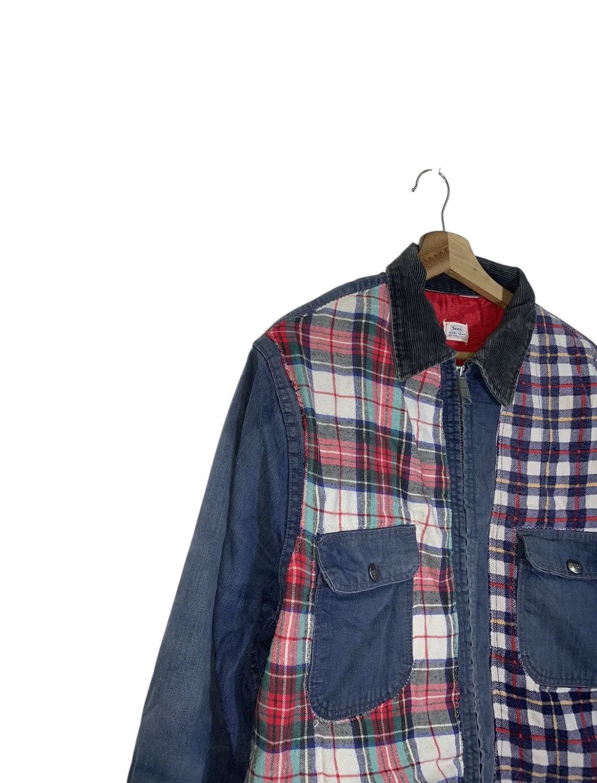 Vintage VTG 80’s Patchwork SEARS BY Roebuck Worker Chore jacket Size US L / EU 52-54 / 3 - 2 Thumbnail