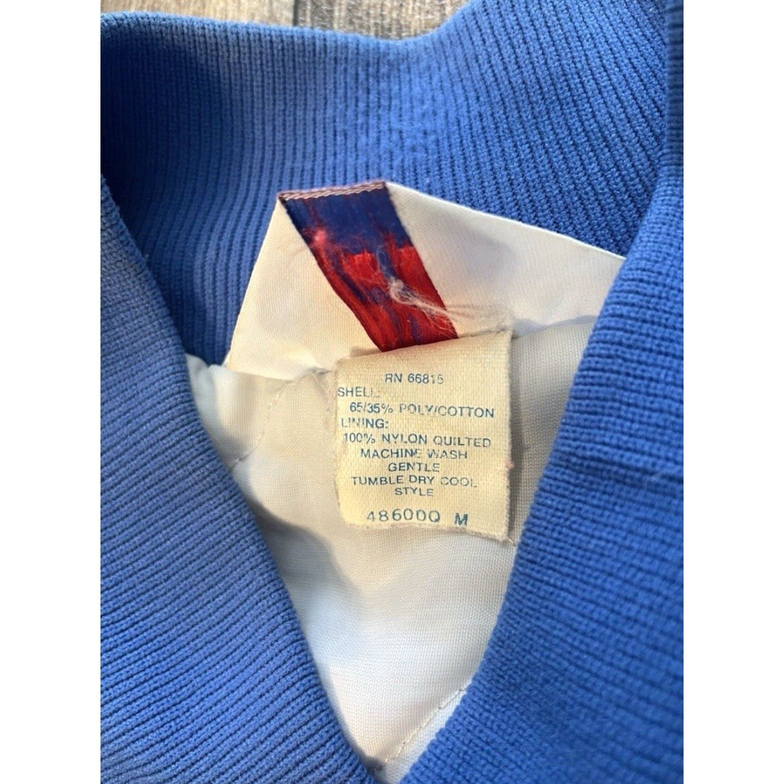 Vintage Vtg 80s West Ark USA Blue Uniform Button Up Bomber Work Jacket EndLine Graphics Size US M / EU 48-50 / 2 - 5 Thumbnail