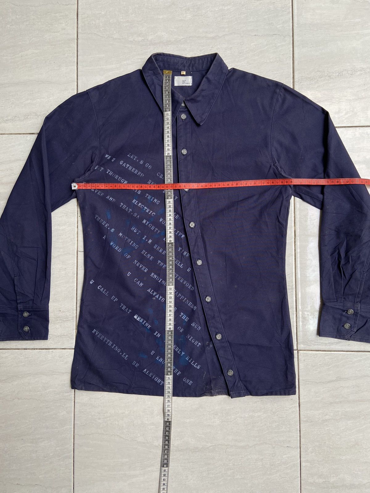 Blue Blue Japan BLUE RED BUTTERFLY Asymetrical Navy Shirt Size US S / EU 44-46 / 1 - 7 Thumbnail