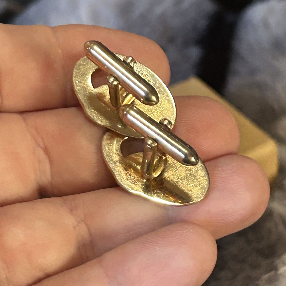 Vintage Men’s Vintage Swank gold plated red glass stone cuff links Size ONE SIZE - 6 Thumbnail