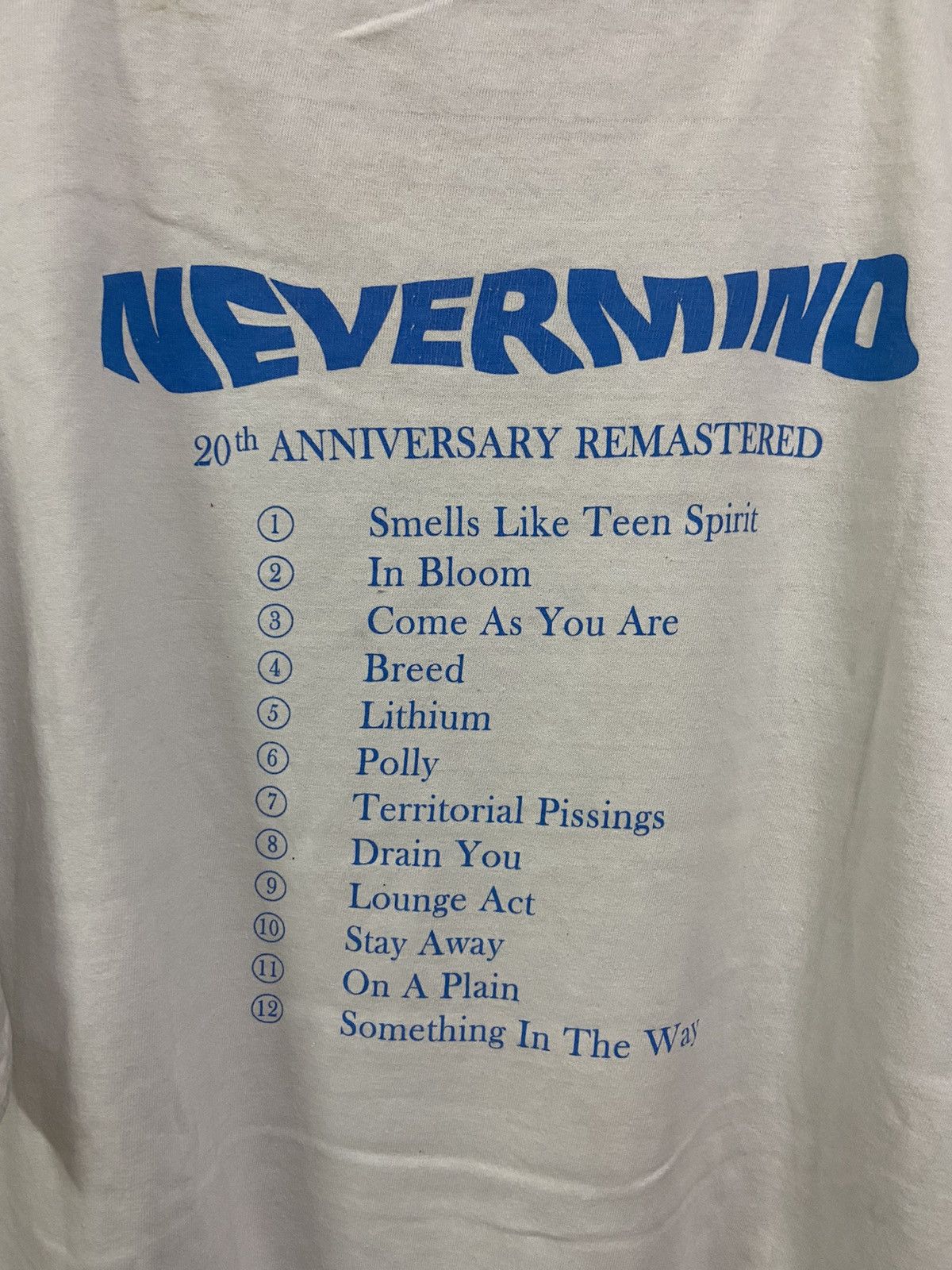 Nirvana × Vintage Vintage Nirvana 20th Nevermind tshirt Size US L / EU 52-54 / 3 - 7 Thumbnail