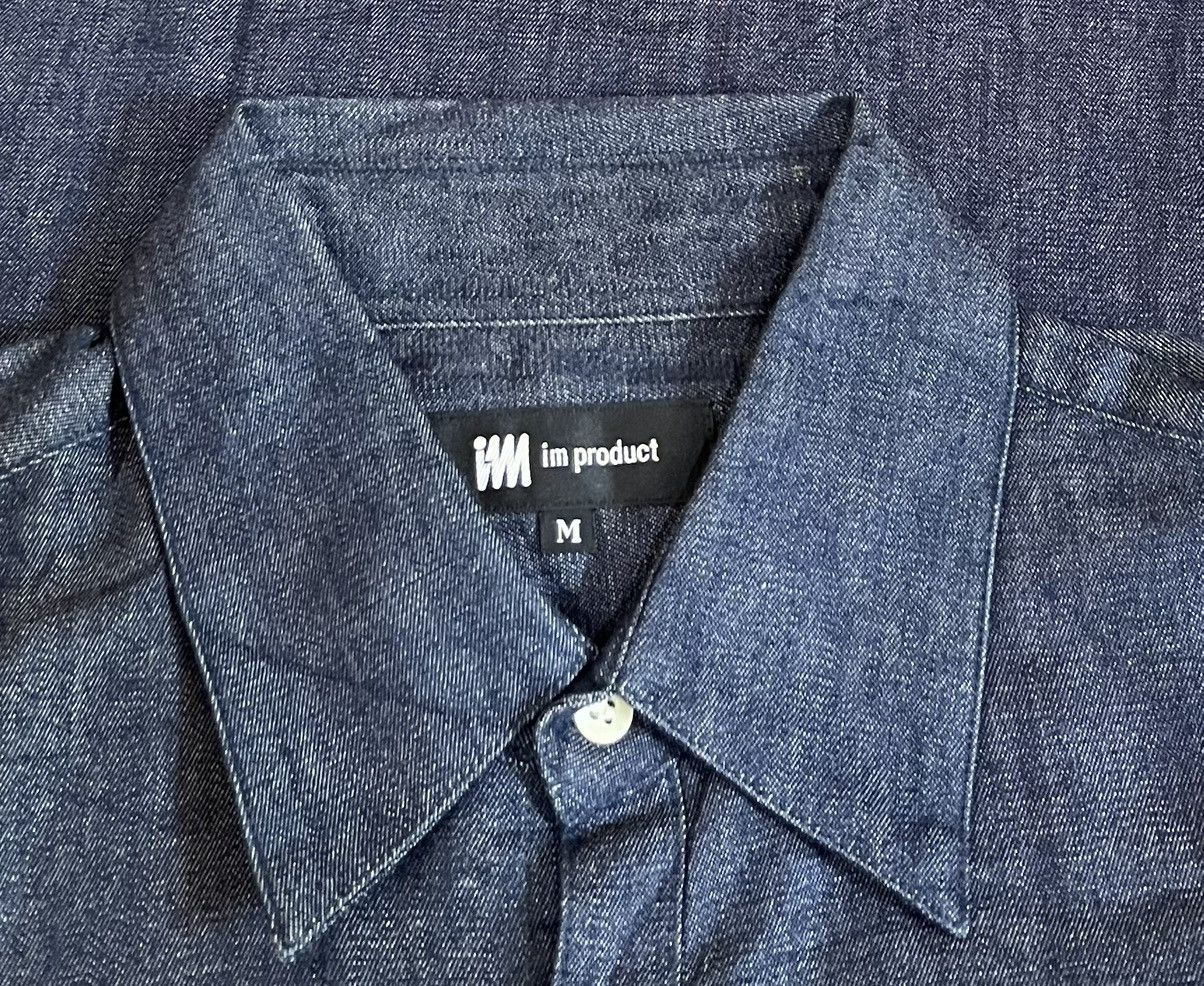 Issey Miyake TAX FREE 🇺🇸 issey miyake im dark denim button up shirt Size US M / EU 48-50 / 2 - 4 Thumbnail