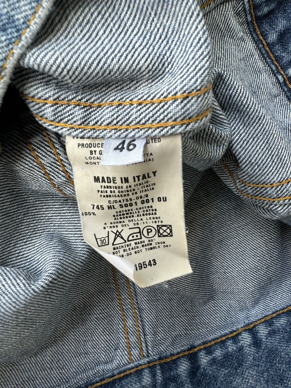Helmut Lang Helmut Lang 1999 Type III Thrashed Blue Trucker Jacket Size US S / EU 44-46 / 1 - 9 Thumbnail