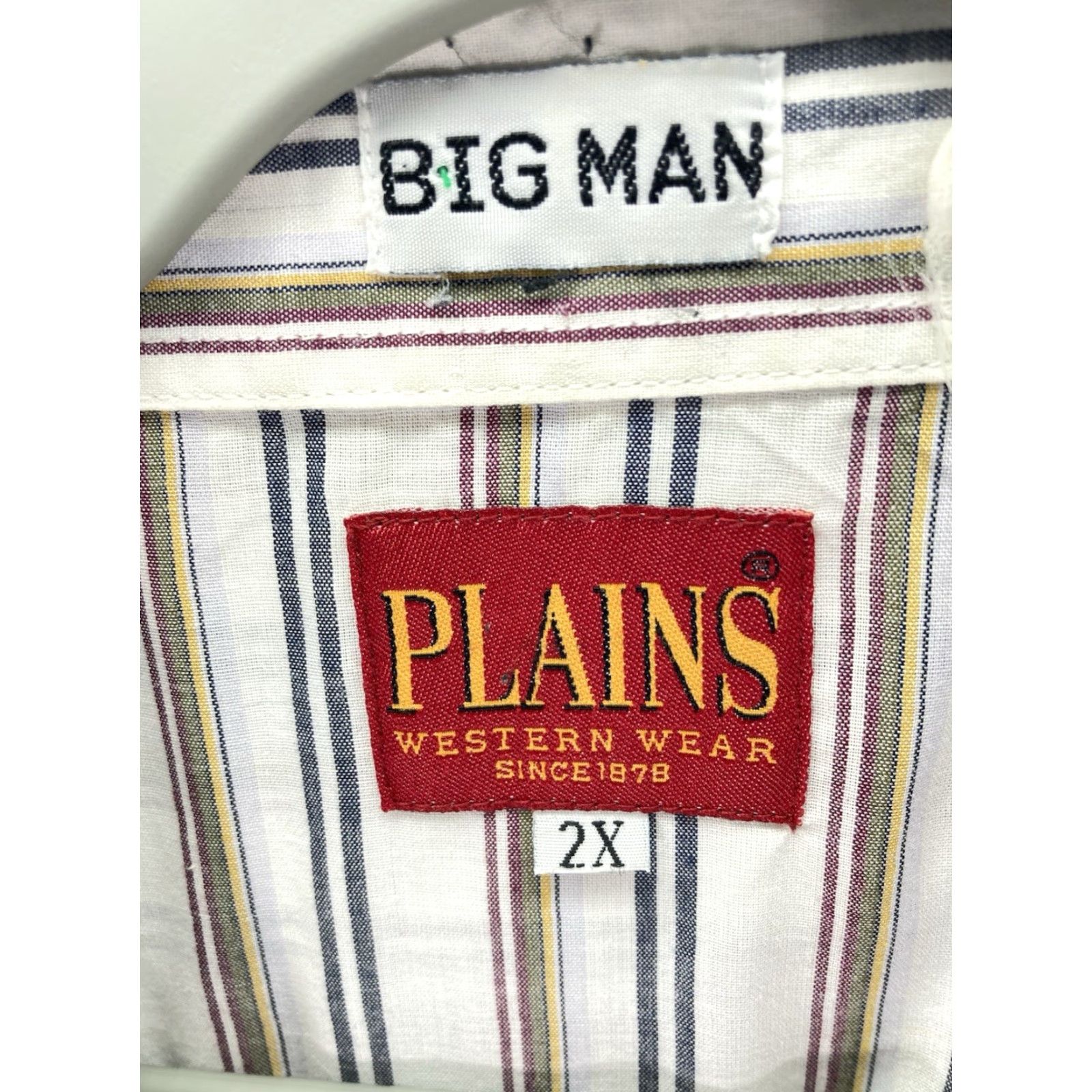 Vintage VINTAGE Ely Plains Pearl Snap Shirt Men Big 2X Stripe Long Sleeve Western Shirt Size US XXL / EU 58 / 5 - 5 Thumbnail