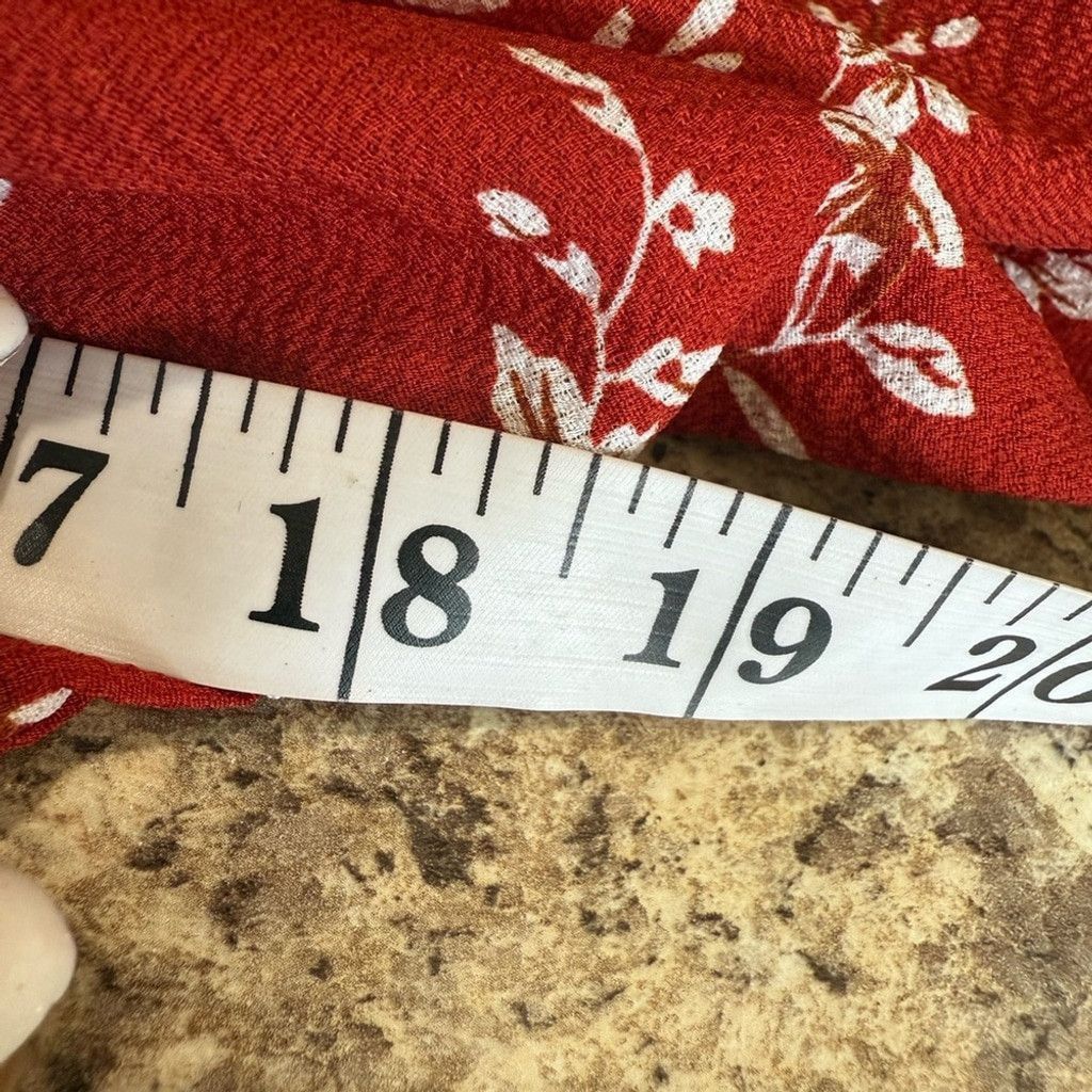 The Unbranded Brand Red and White Off-Shoulder Flutter Sleeve Strapless Dress Size L / US 10 / IT 46 - 4 Thumbnail