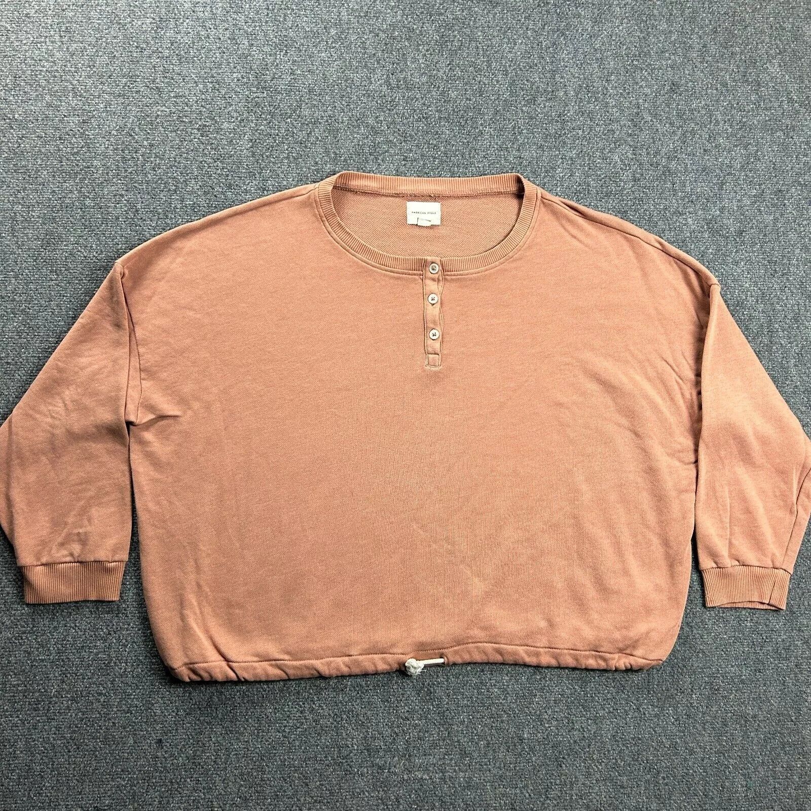 American Eagle Outfitters American Eagle Sweatshirt Womens Extra Large Henley Casual Size XL / US 12-14 / IT 48-50 - 1 Thumbnail