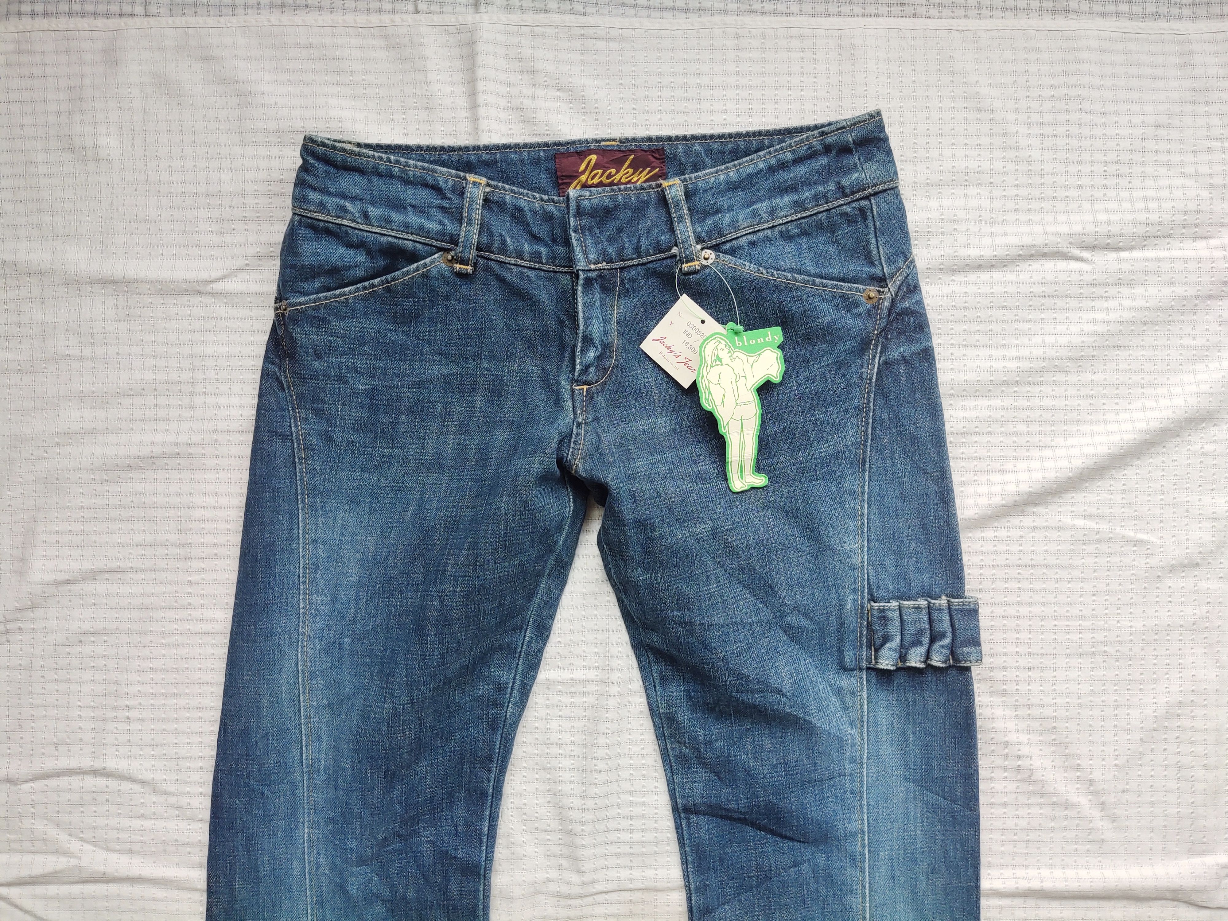 Japanese Brand (P170) Jacky's Bootcut Low waist Blue Jeans Edam Japan XS Size 27" / US 4 / IT 40 - 6 Thumbnail