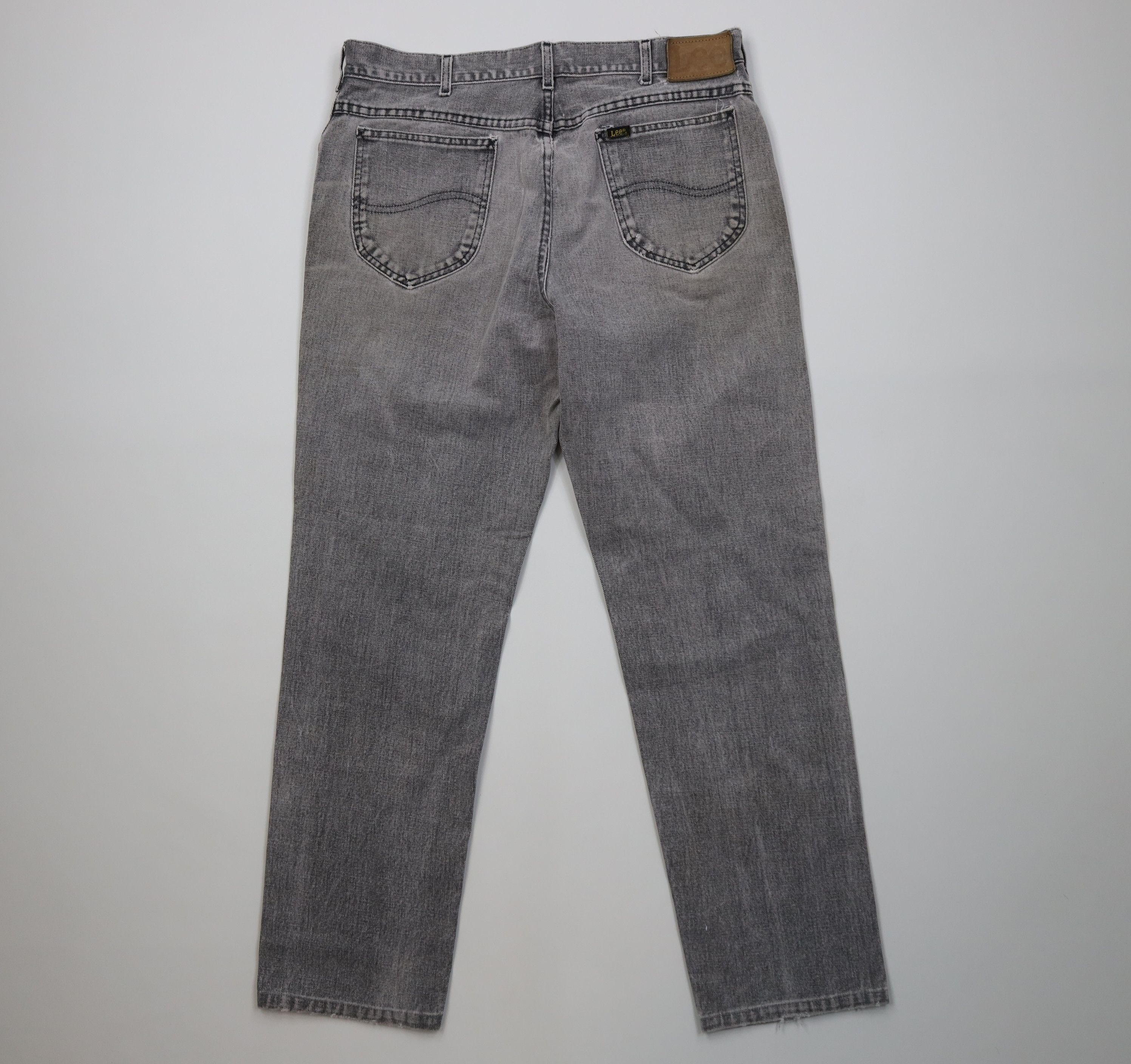 Lee Vintage 90s Lee Straight Leg Denim Jeans Gray Cotton USA Size US 34 / EU 50 - 11 Thumbnail