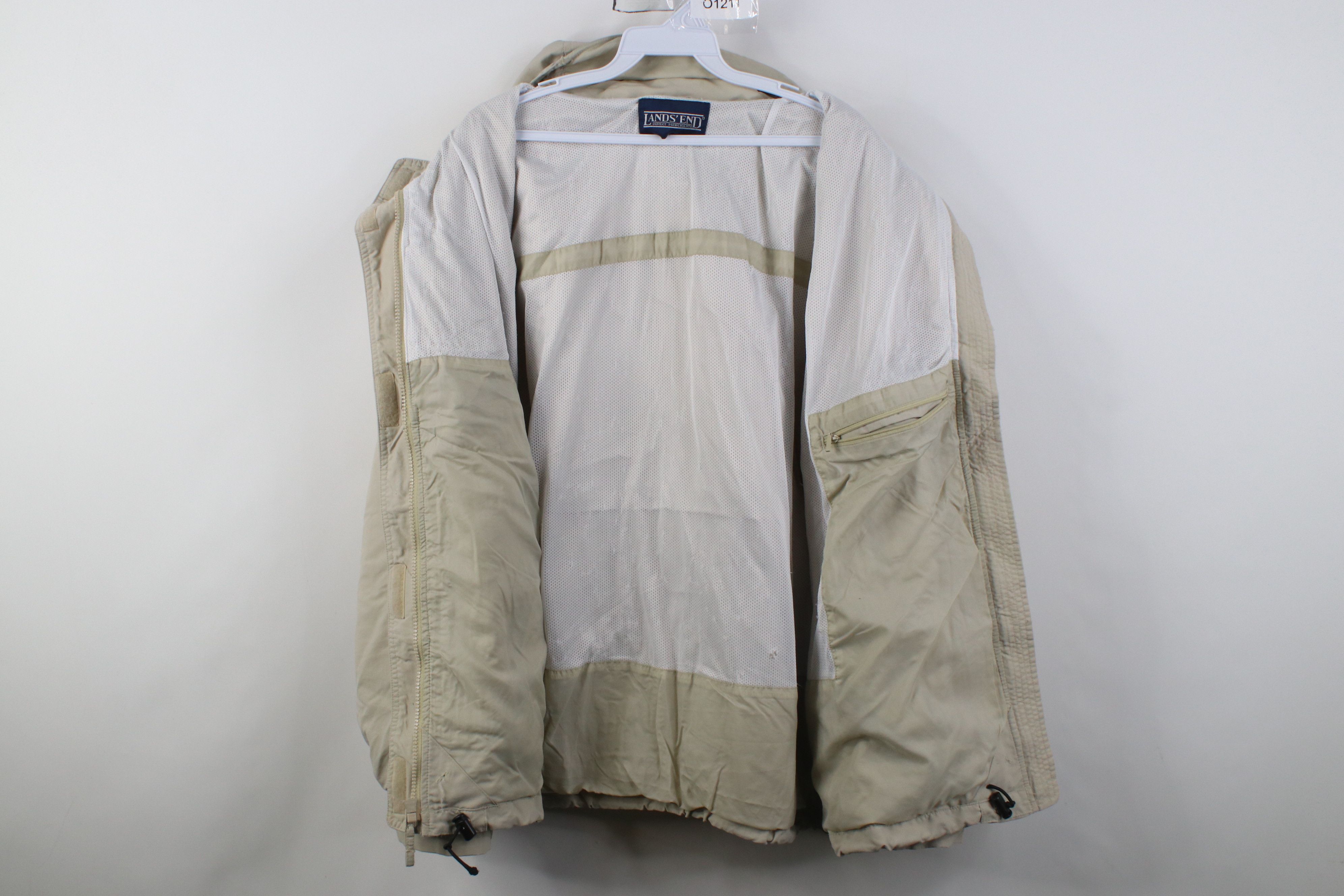 Lands' End Vintage 90s Lands End Full Zip Hooded Windbreaker Jacket Size US XL / EU 56 / 4 - 9 Thumbnail