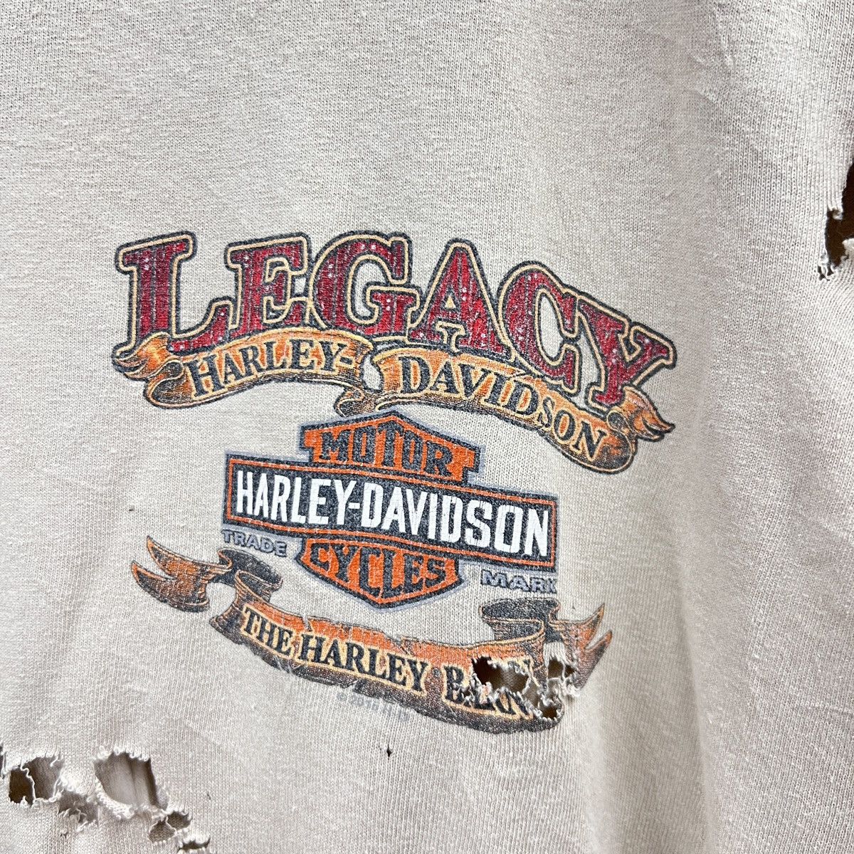 Harley Davidson VTG DISTRESS HARLEY DAVIDSON TEE Size US L / EU 52-54 / 3 - 3 Thumbnail