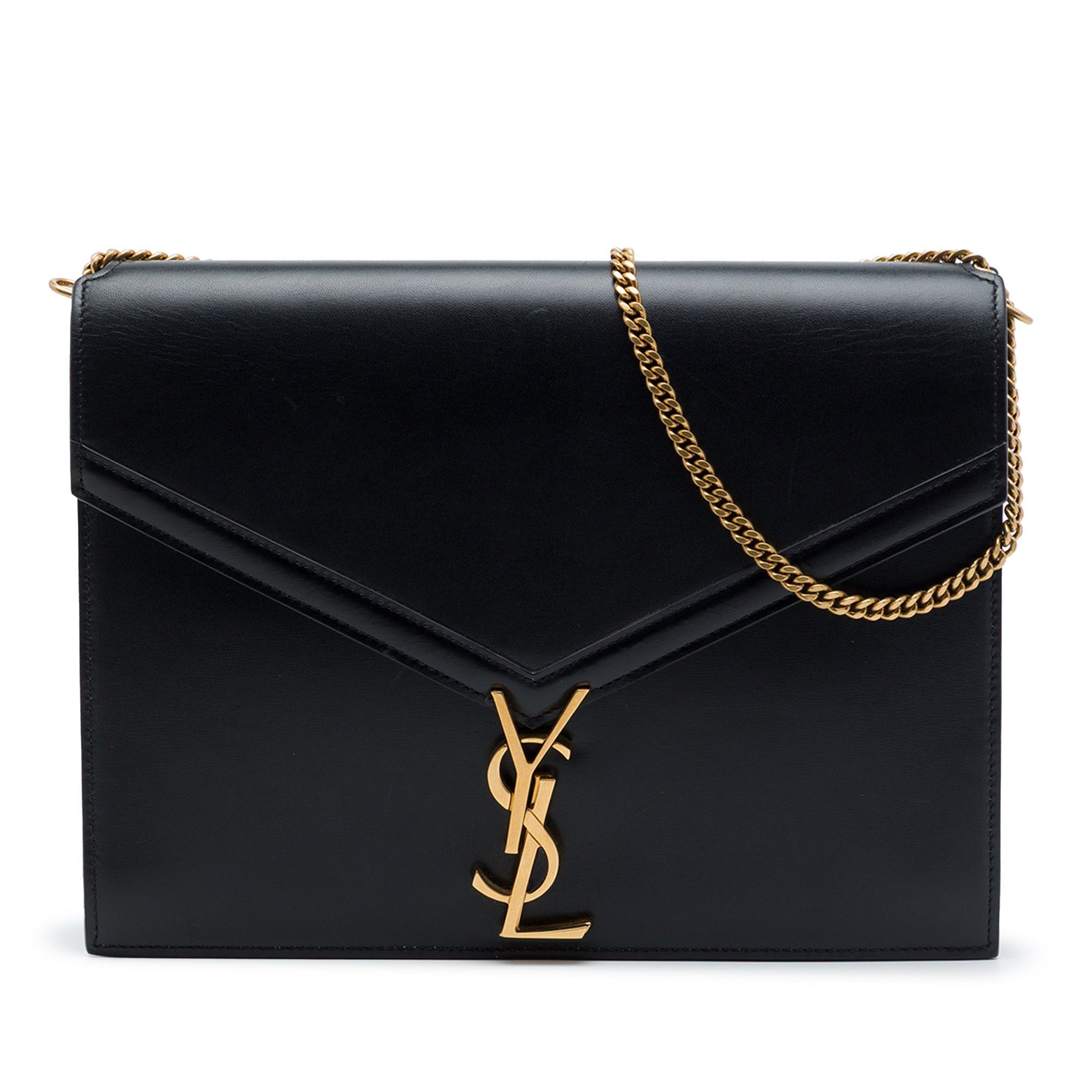 Saint Laurent Paris Smooth Calfskin Monogram Cassandra Clasp Bag Size ONE SIZE - 1 Thumbnail