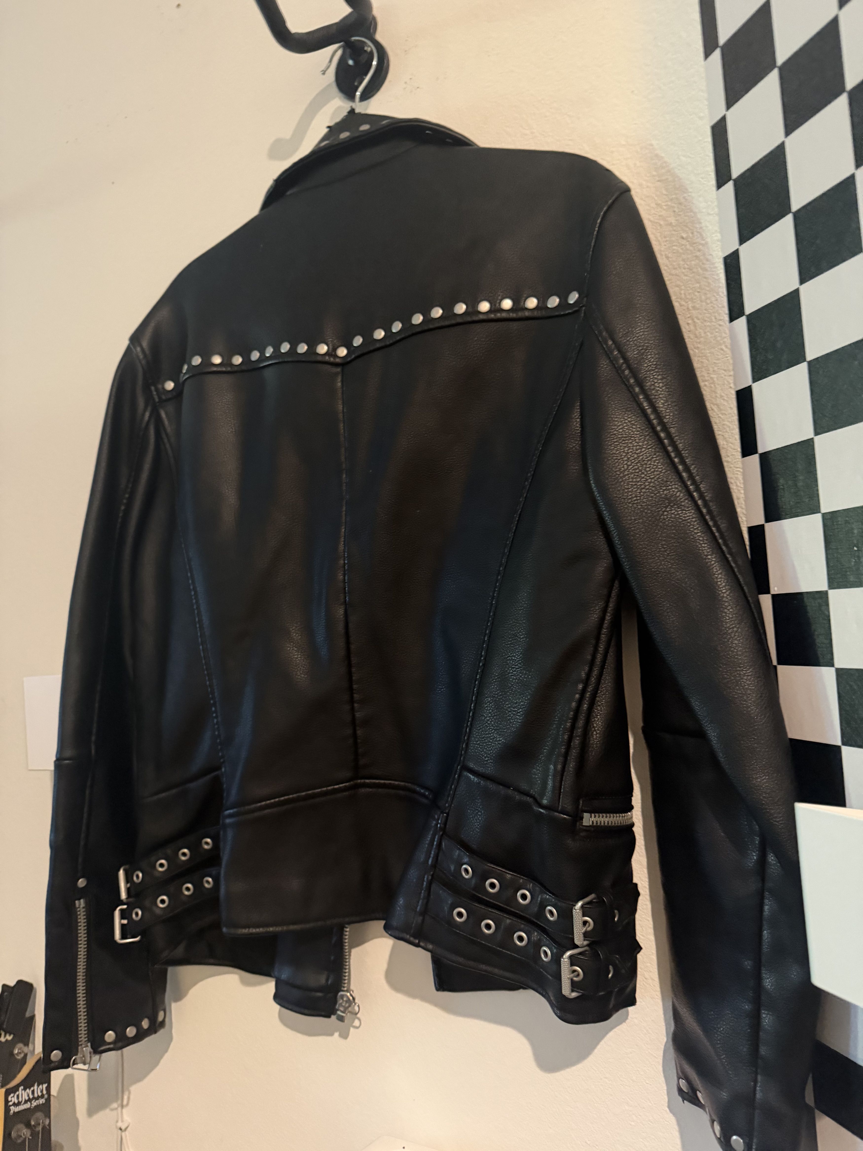 Zara Zara Studded Leather Jacket Size US M / EU 48-50 / 2 - 5 Thumbnail