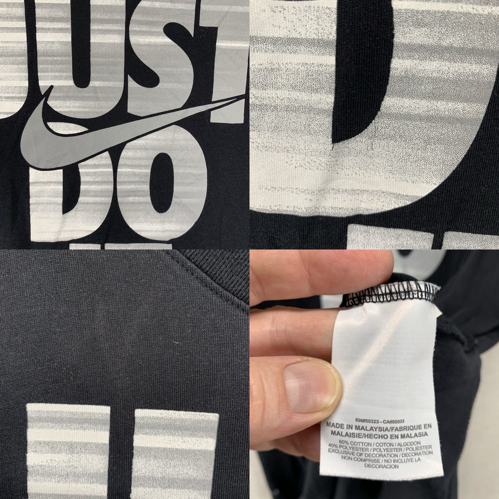 Nike Nike Shirt Adult Medium Athletic T-Shirt Dri-Fit Just Do It Graphic Black Mens M Size US M / EU 48-50 / 2 - 8 Thumbnail
