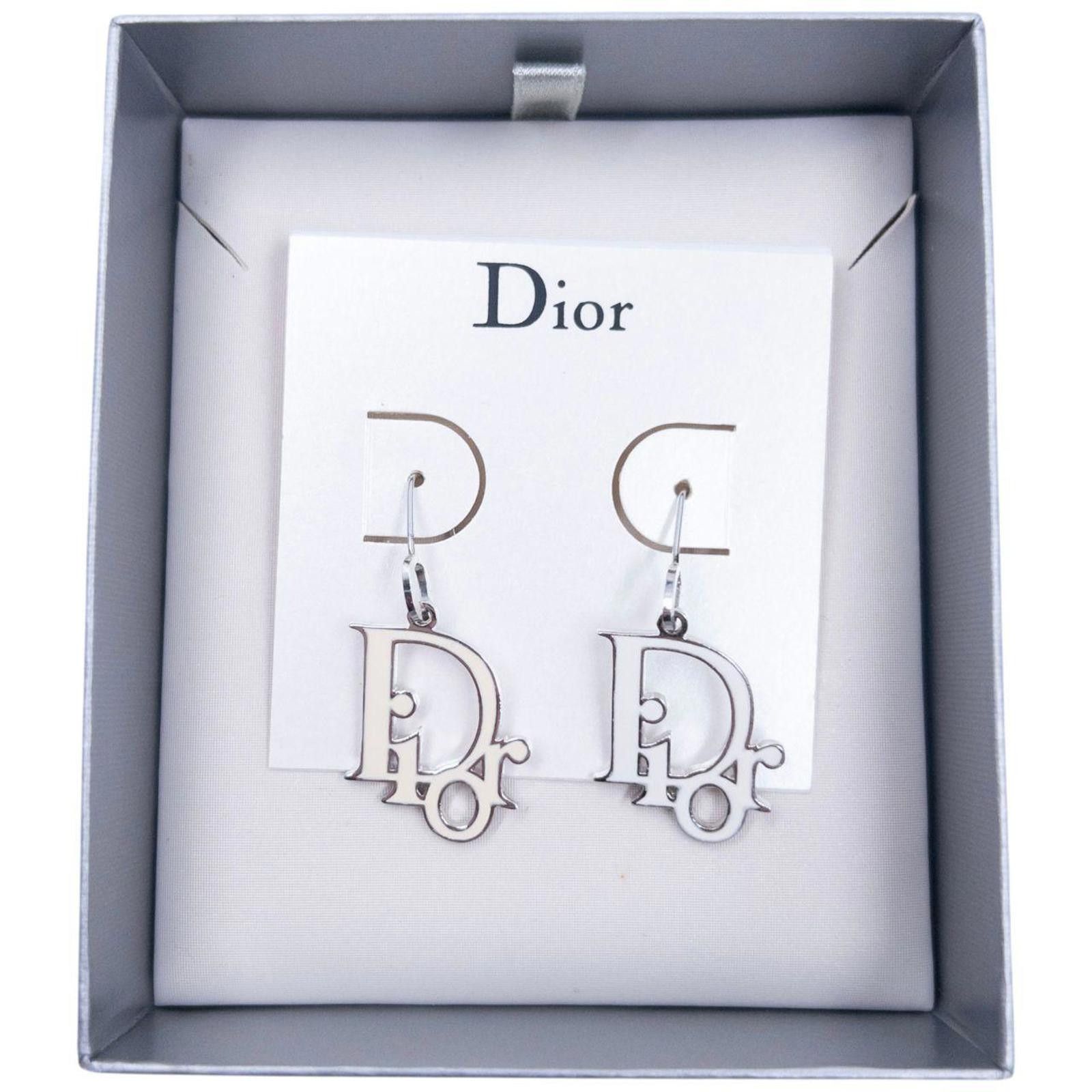 Dior Vintage Dior Logo Earrings Size ONE SIZE - 2 Thumbnail