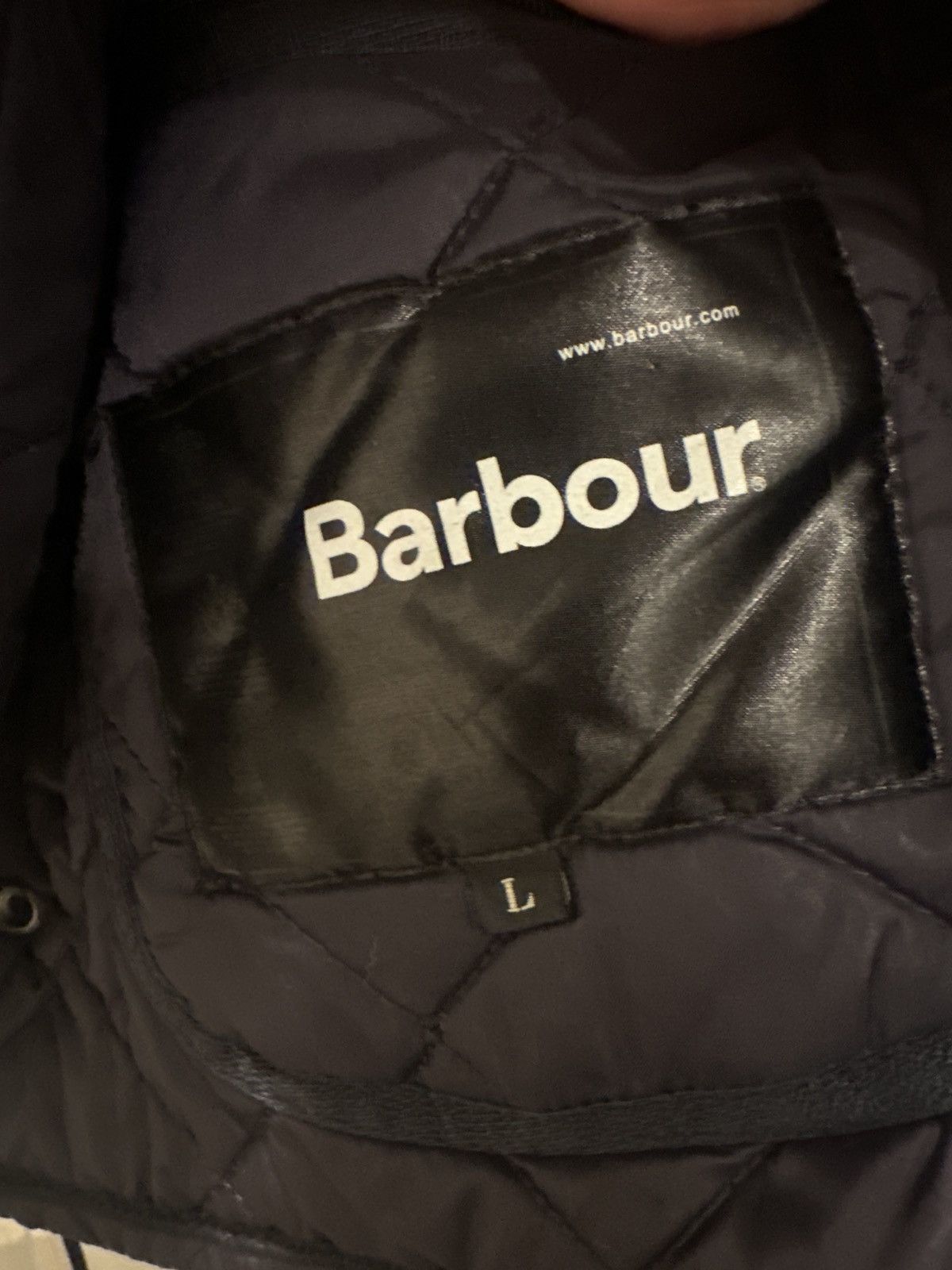 Barbour × Vintage Navy Blue Quilted Light Jacket Size US L / EU 52-54 / 3 - 4 Thumbnail