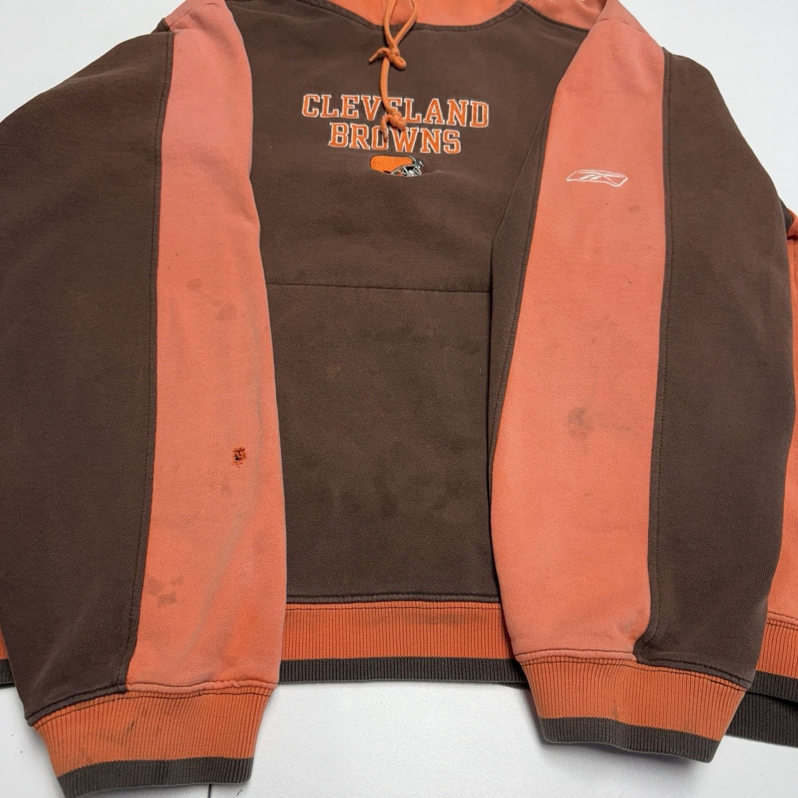 NFL × Reebok × Vintage Vintage Cleveland Browns Hoodie Sweatshirt Mens XL Reebok NF Size US XL / EU 56 / 4 - 8 Thumbnail