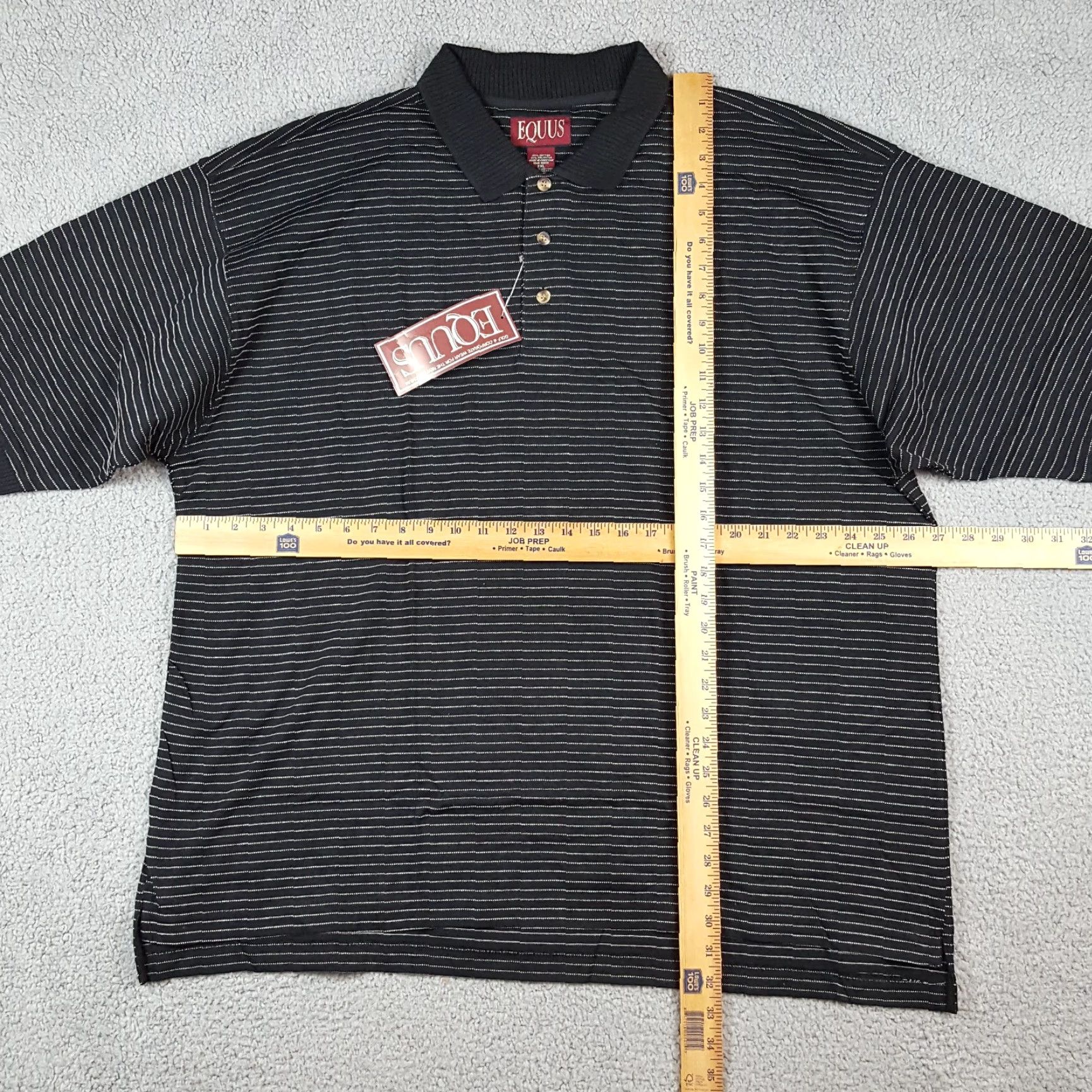 Vintage Vintage Equus Gray Striped Polo Shirt Men's Size 2XL Short Sleeve Casual Preppy 90s Size US XXL / EU 58 / 5 - 7 Thumbnail