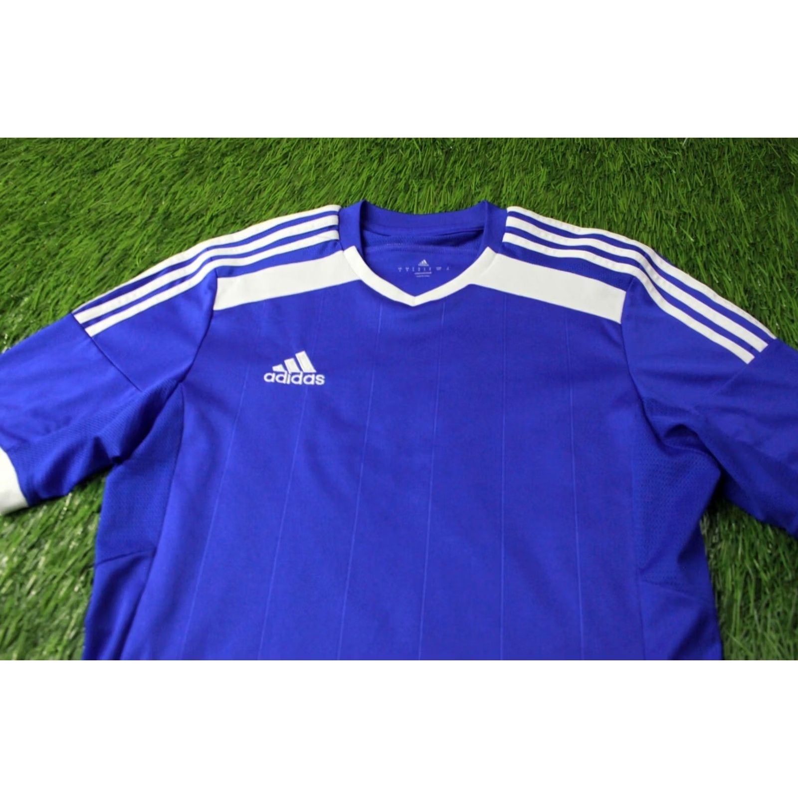 Adidas ADIDAS PERFORMANCE CLIMACOOL REGISTA FOOTBALL SHIRT JERSEY S BLUE AND WHITE Mens 2016 T-Shirt Regular Size S Size US S / EU 44-46 / 1 - 2 Thumbnail