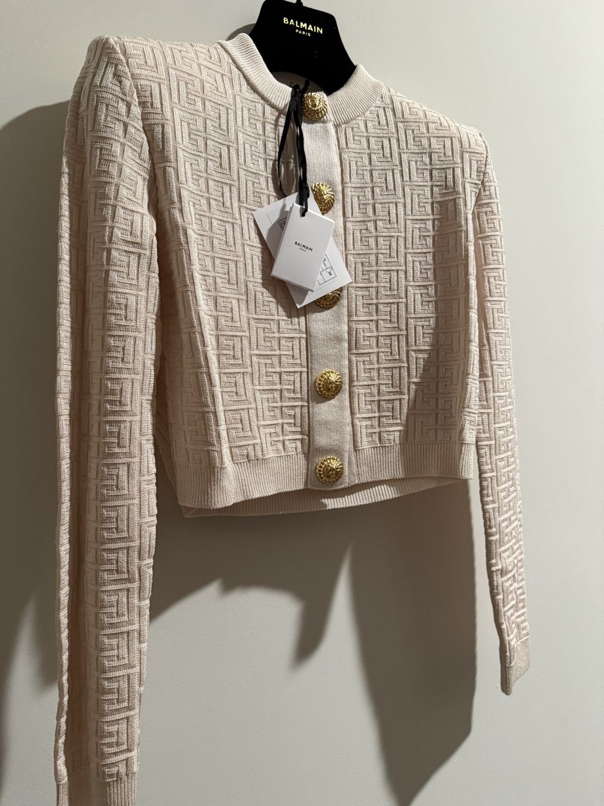 Balmain BALMAIN ‘25 Knit PB Labyrinth Cardigan *New With Tags* Size XS / US 0-2 / IT 36-38 - 3 Thumbnail