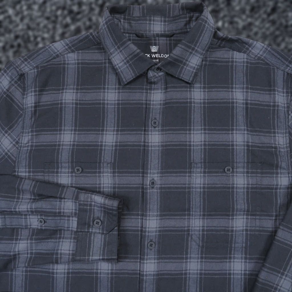 Vintage Mack Weldon Shirt Mens Large Grey Plaid Wool Polyester Flannel Blend Soft Pocket Button-Up Shirt Mens Large Grey Plaid Wool Polyester Flannel Pocket Size US L / EU 52-54 / 3 - 1 Thumbnail