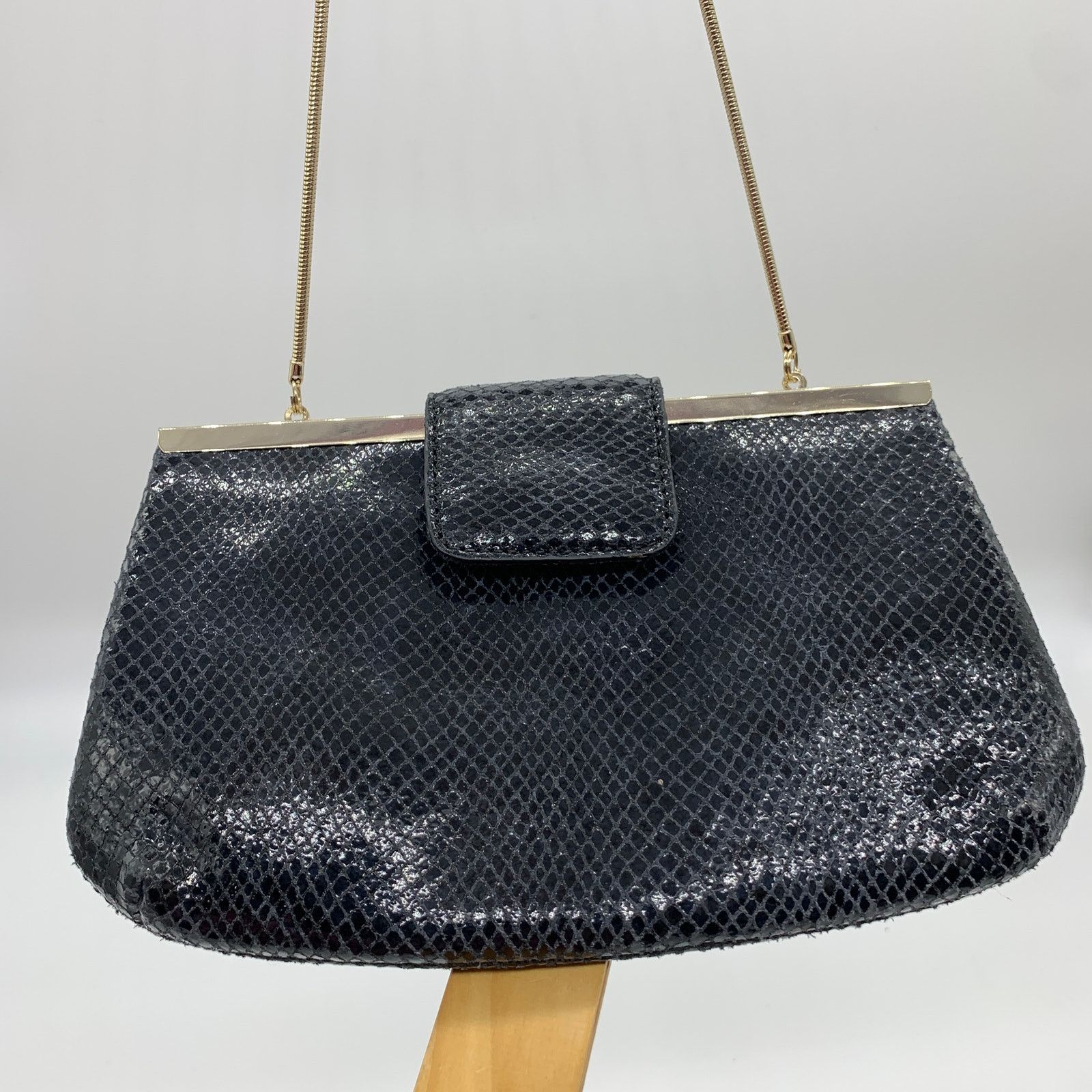 Banana Republic Banana Republic Clutch Womens Small Bag Black Evening Purse Size ONE SIZE - 1 Thumbnail