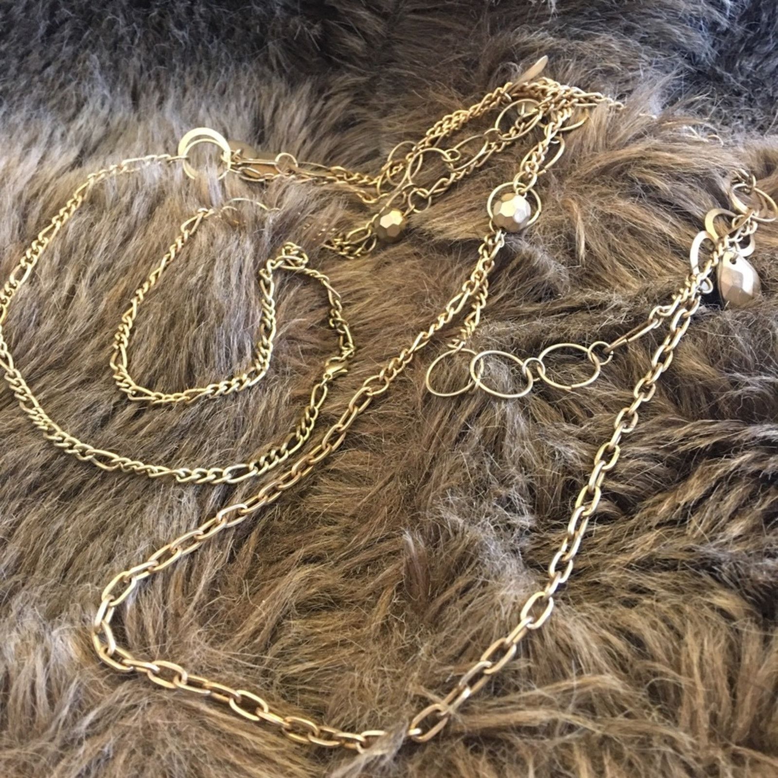 Vintage Vintage 90s gold tone double strand layered chain Size ONE SIZE - 5 Thumbnail