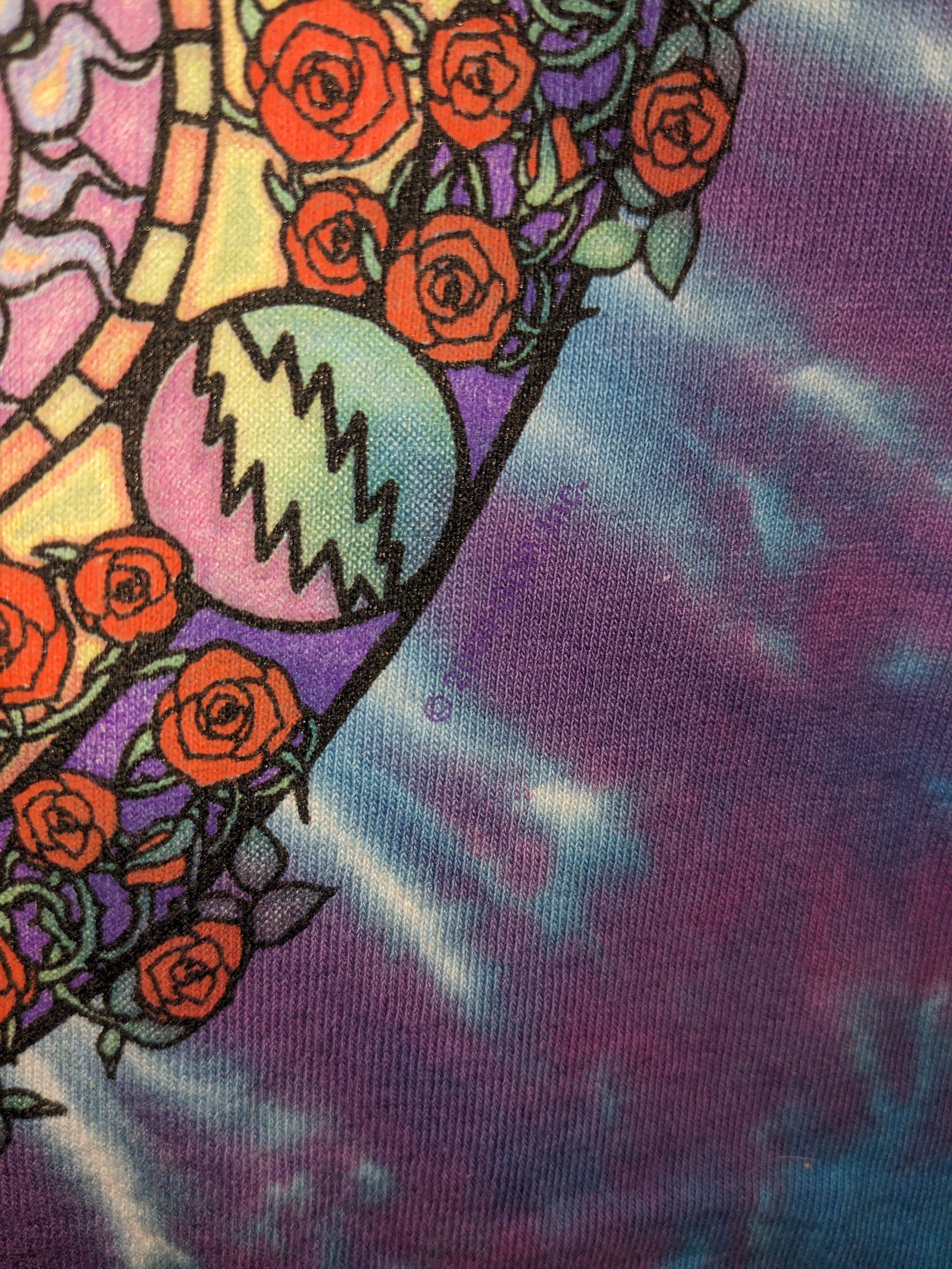 Grateful Dead × Liquid Blue × Vintage Vintage 2000 Grateful Dead Psychedelic Liquid Blue T-Shirt Size US L / EU 52-54 / 3 - 4 Thumbnail