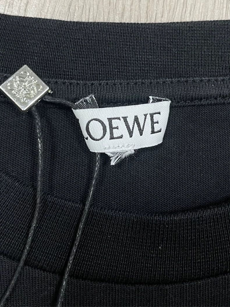 Loewe LOEWE Black classic embroidery logo short sleeve Size S / US 4 / IT 40 - 4 Thumbnail