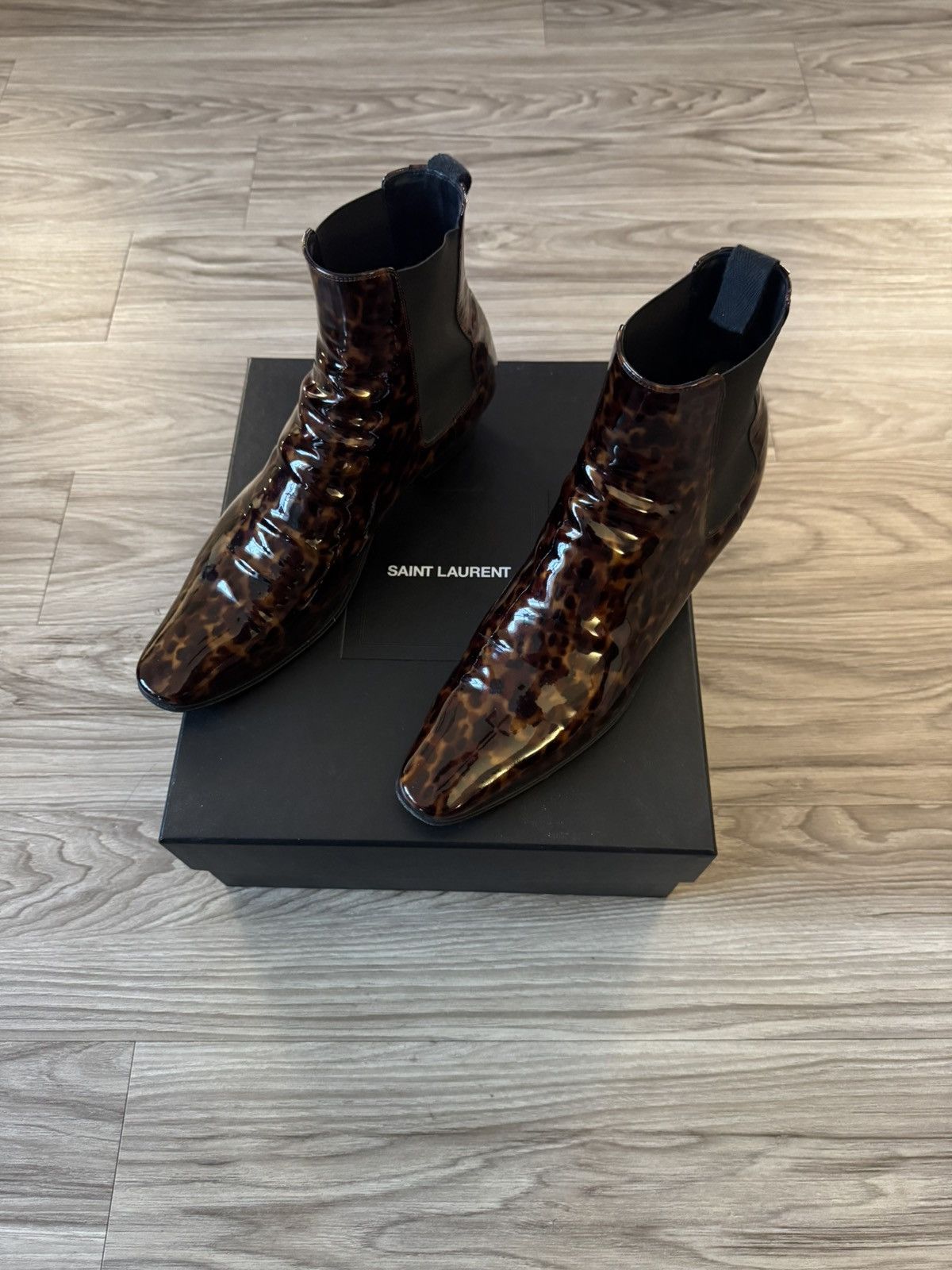 Saint Laurent Paris SAINT LAURENT SS 2020 MENS TORTOISESHELL BOOT Size US 11 / EU 44 - 2 Thumbnail