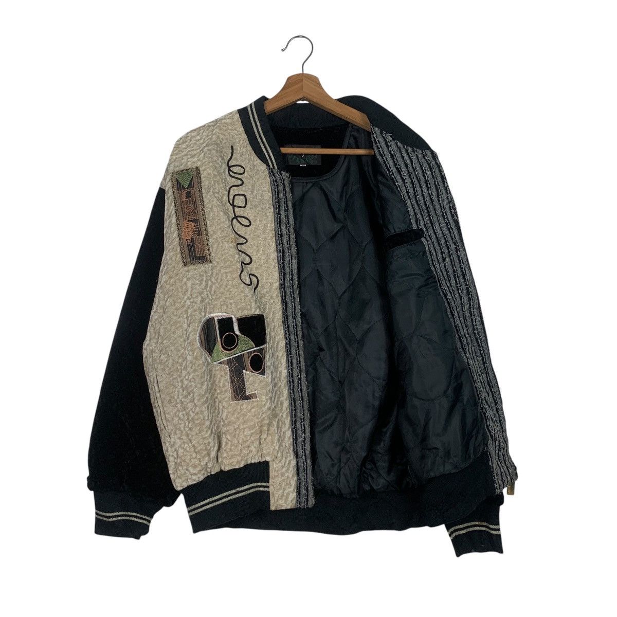 Japanese Brand JYE SHIUN Art Design Bomber Jacket #1794-C15 Size US L / EU 52-54 / 3 - 9 Thumbnail