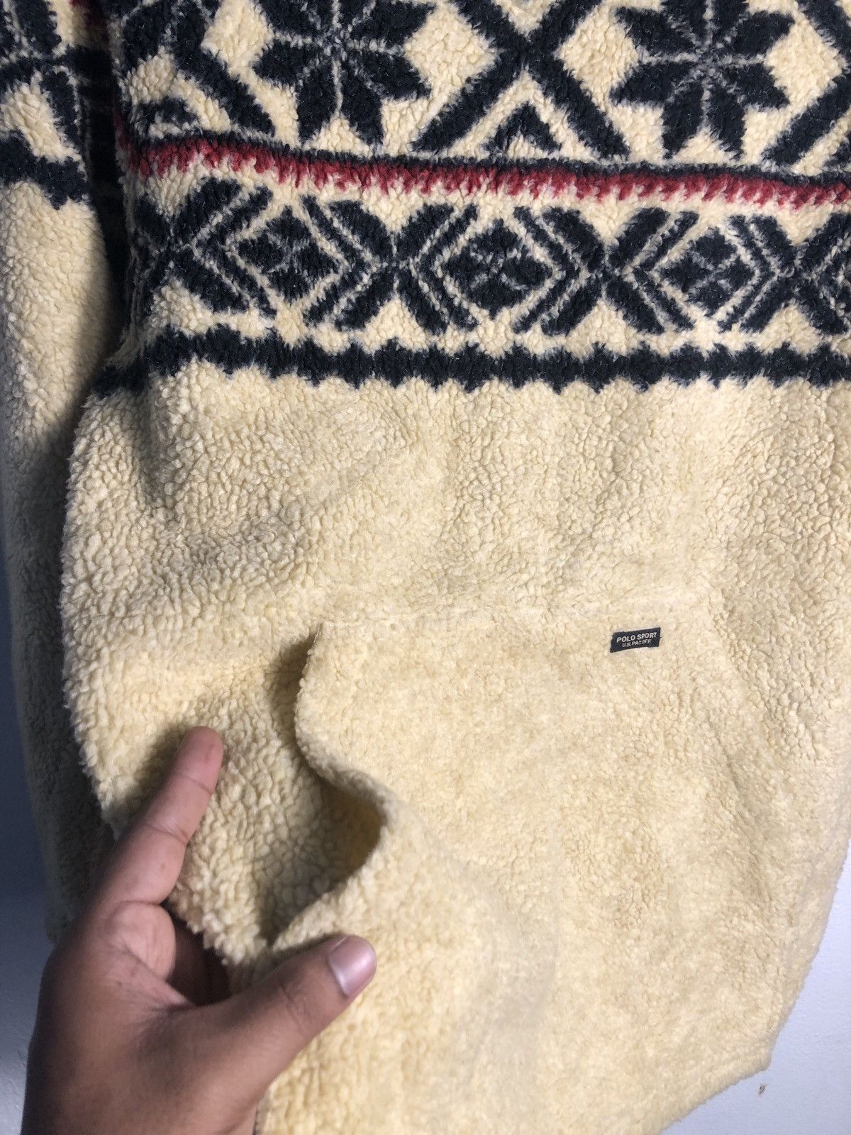 Polo Ralph Lauren × Vintage Vintage Polo Ralph Lauren SPORT Fleece Hoddie Size US M / EU 48-50 / 2 - 8 Thumbnail