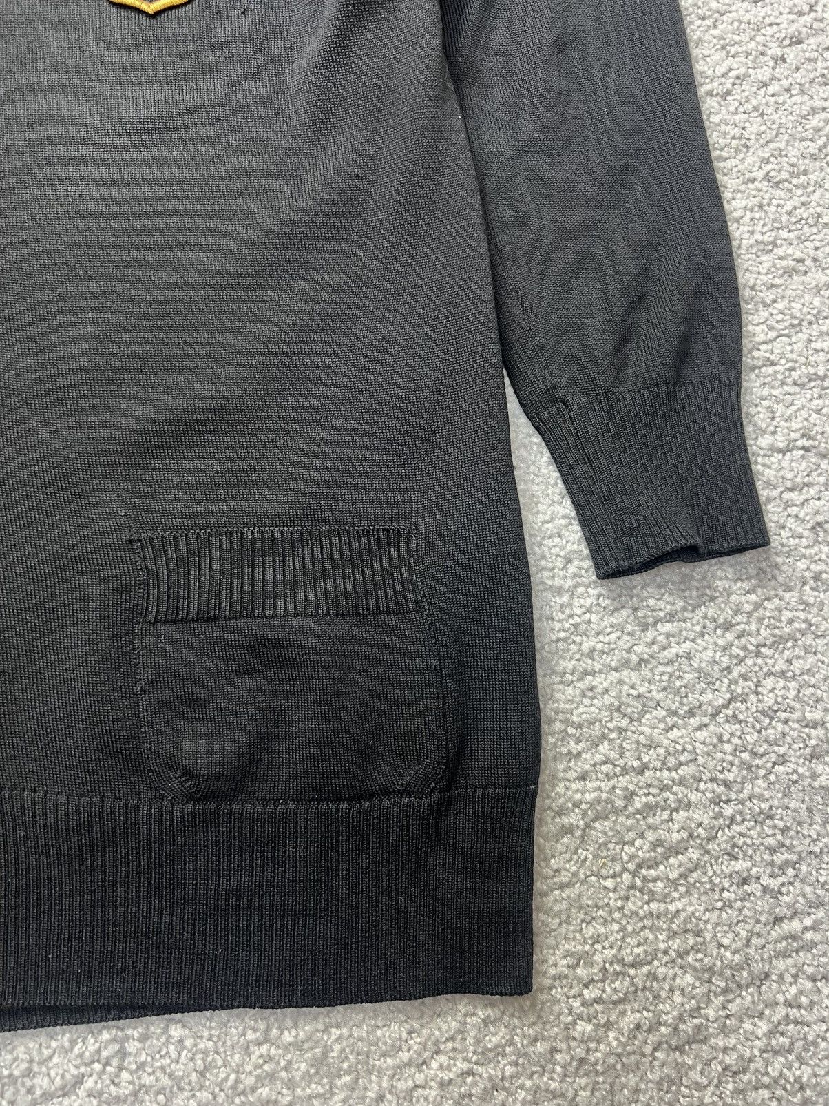 Chanel Chanel Flower Patch Logo Black Wool Cardigan Size 42 Size M / US 6-8 / IT 42-44 - 7 Thumbnail