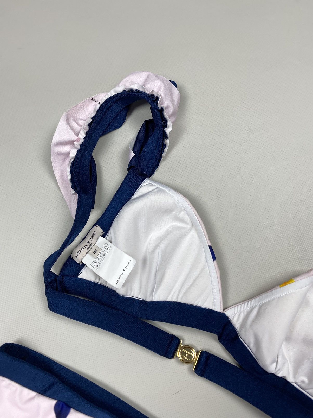 Natasha Zinko BNWT! Natasha Zinko Neoprene Bikini 2 Piece swim suit Size XS / US 0-2 / IT 36-38 - 9 Thumbnail