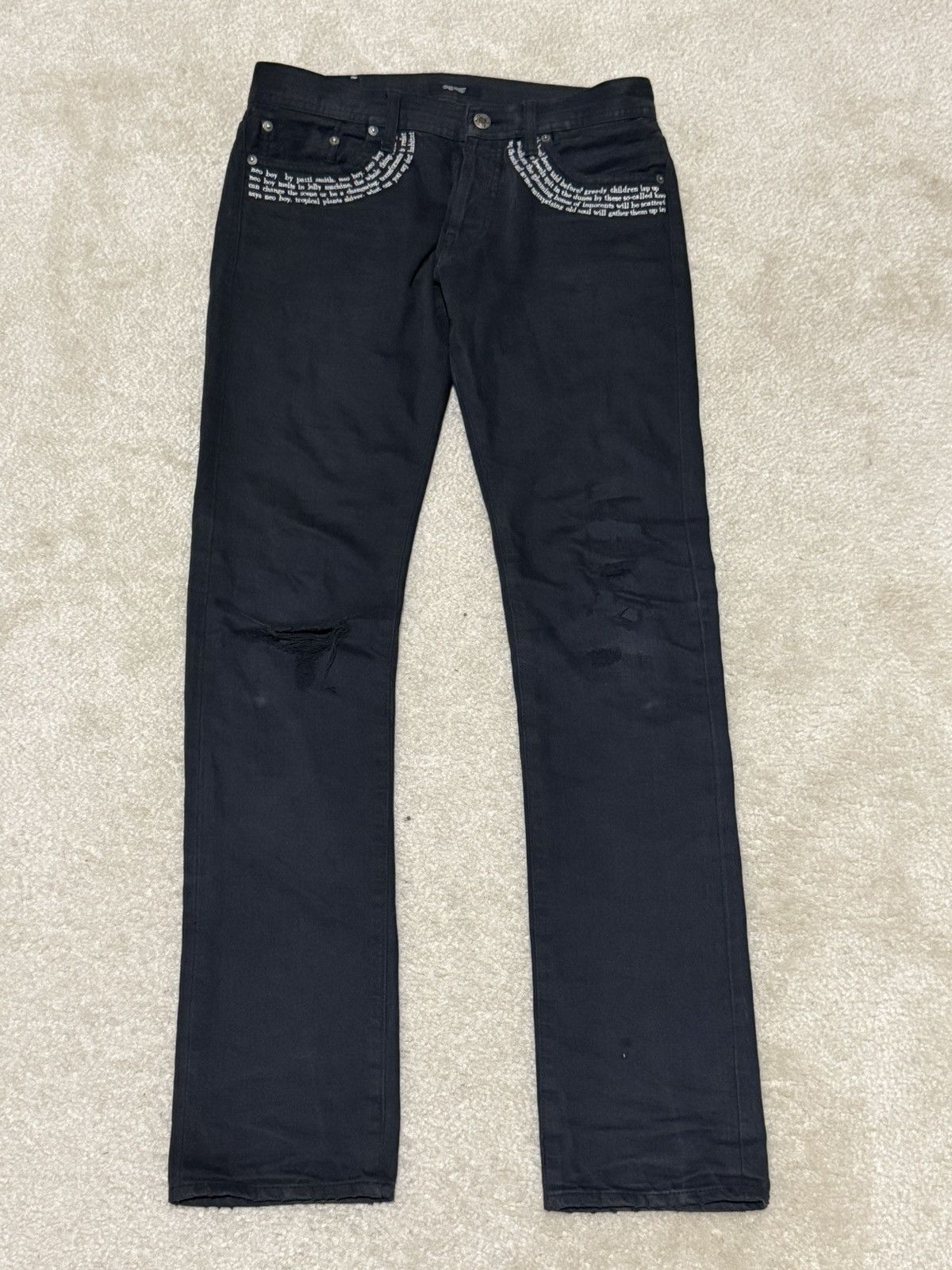 Undercover AW05 Undercover Black “Arts & Crafts” 85 Denim