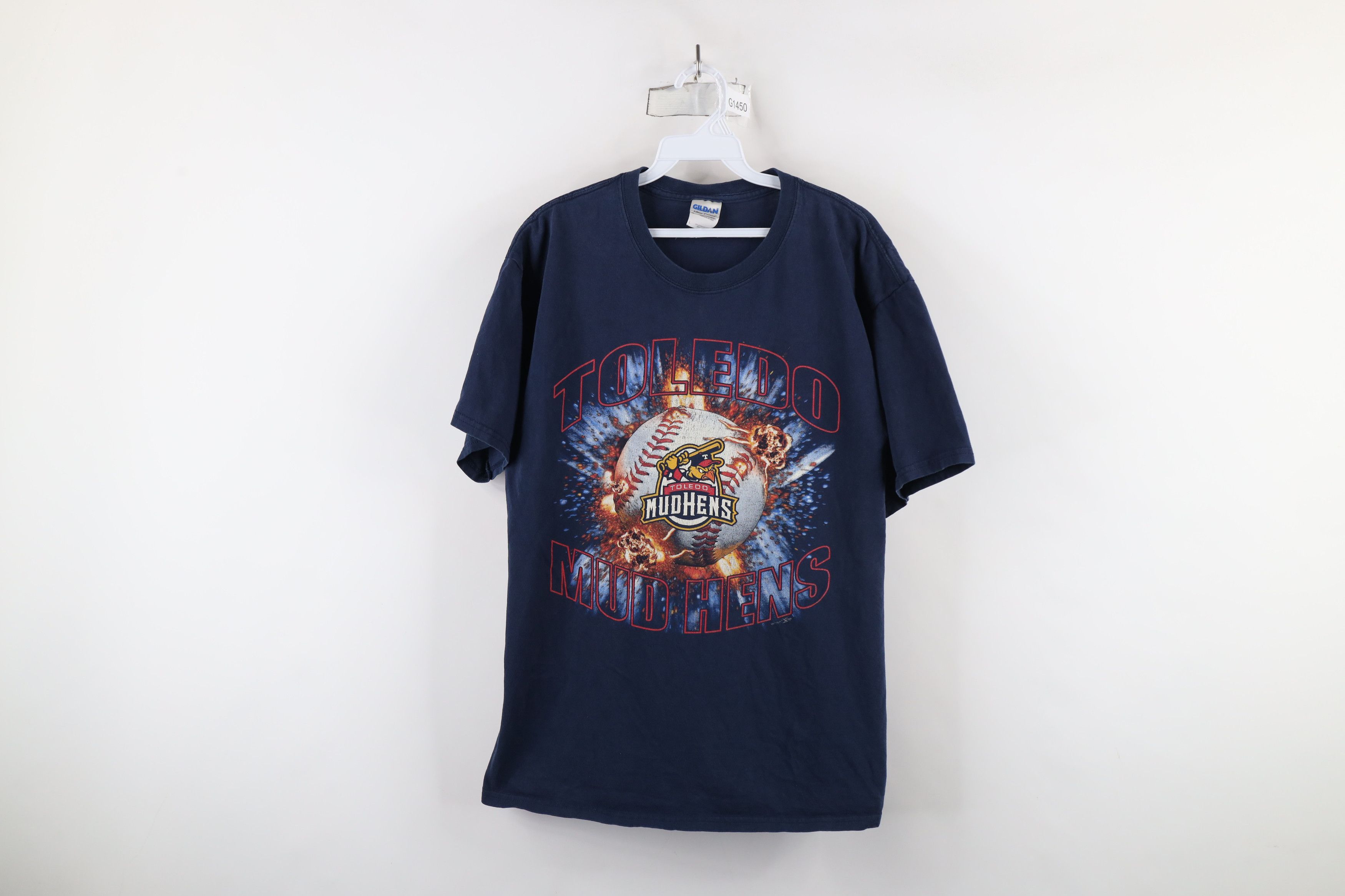 Vintage Vintage Y2K 2005 Baseball Toledo Mud Hens T-Shirt Blue Size US L / EU 52-54 / 3 - 1 Thumbnail