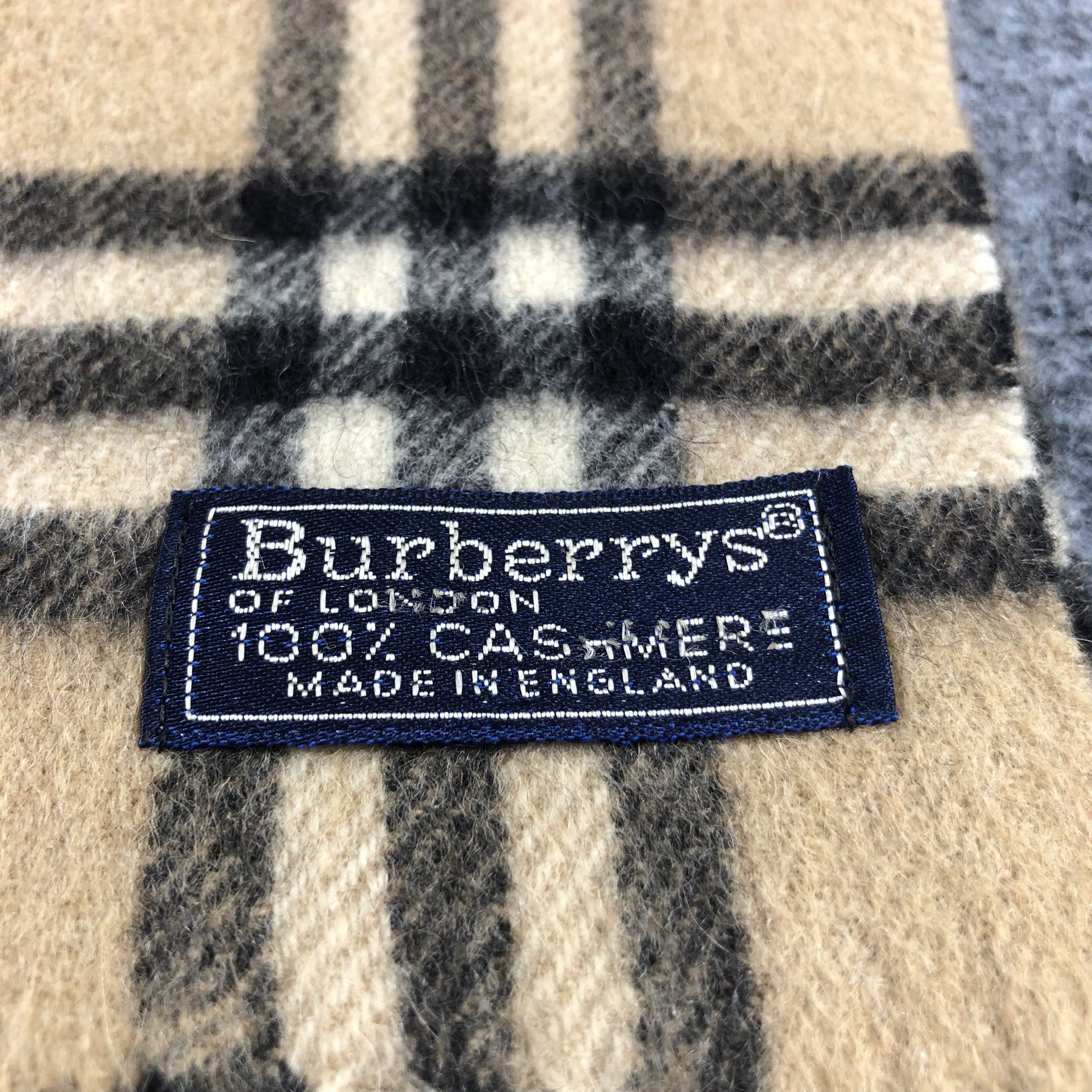 Burberry Burberrys Nova Check Tanned Cashmere Scarf Muffler V898 Size ONE SIZE - 5 Thumbnail