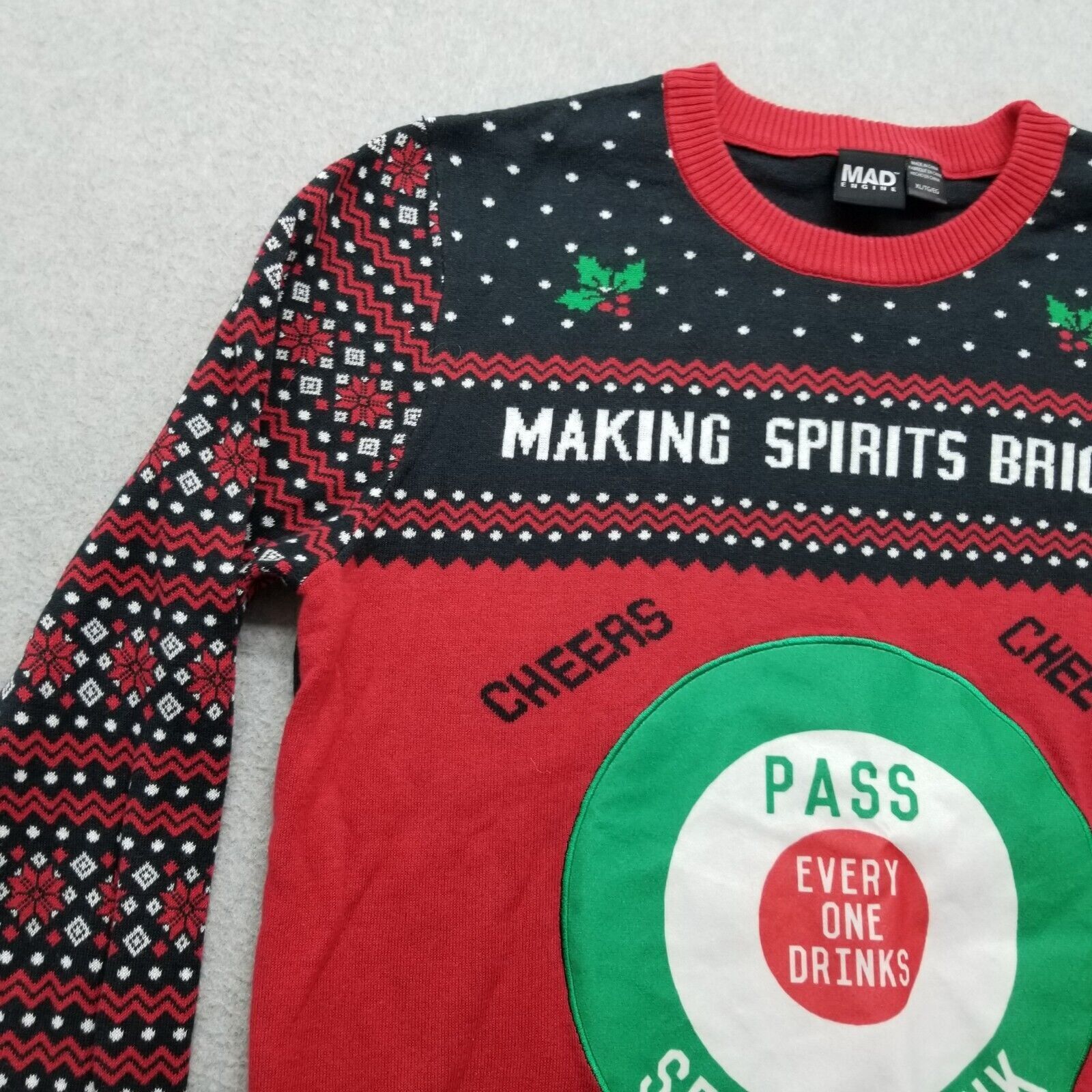 Other Christmas Sweater Men XL Long Sleeve Crew Neck Pullover Size US XL / EU 56 / 4 - 3 Thumbnail