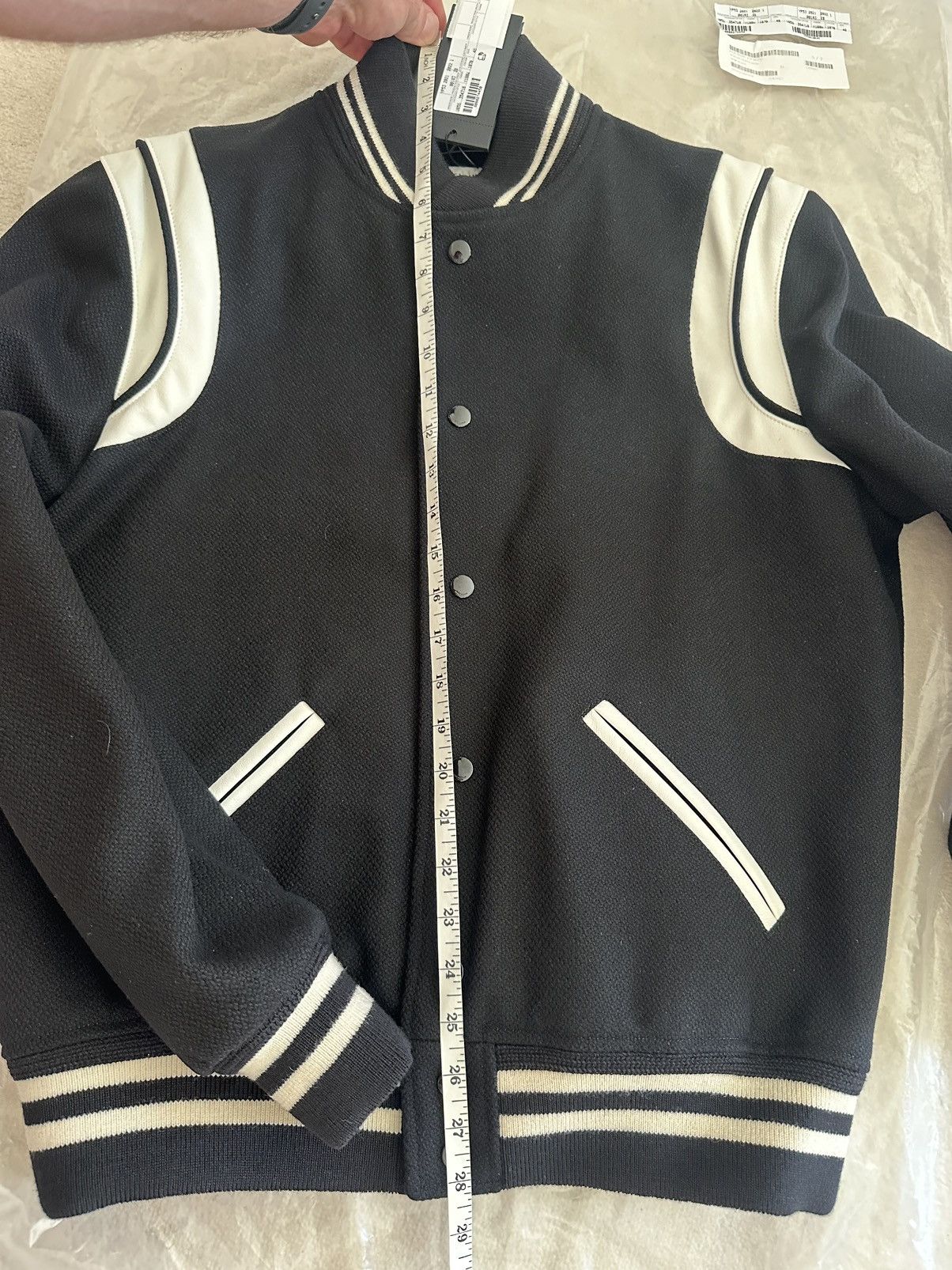 Saint Laurent Paris $2890 🤑 Saint Laurent classic teddy jacket 48 BNWT Size US M / EU 48-50 / 2 - 7 Thumbnail