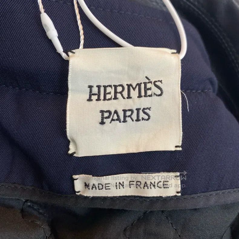 Hermes Hermes Wool Coat with Leather Collar Size XXS / US 00 / IT 34 - 4 Thumbnail