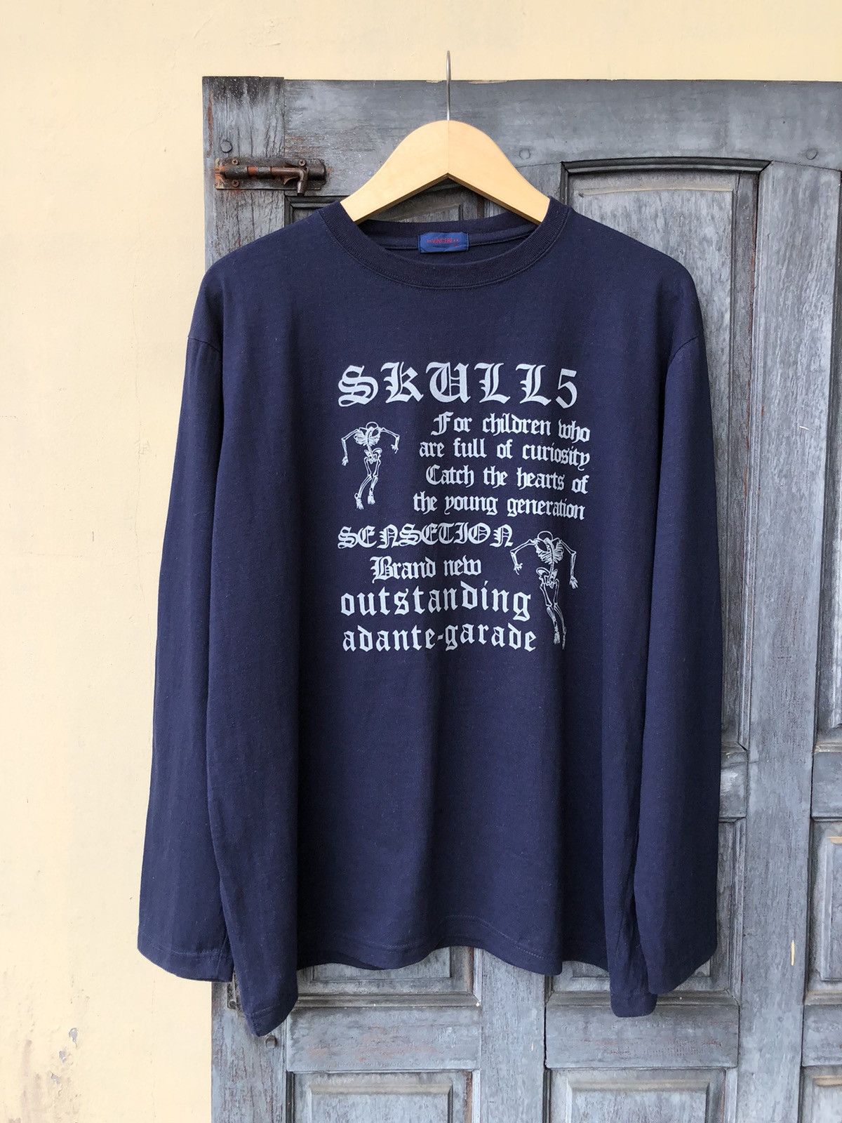 Japanese Brand Vincere Japanese Skull Poem Adante-Garade AKA Avant Garde Size US L / EU 52-54 / 3 - 1 Thumbnail