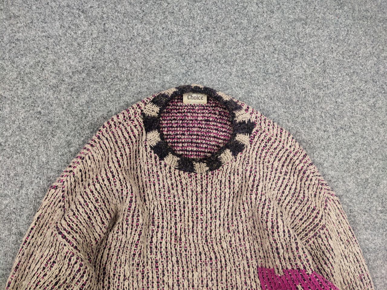 Vintage Vintage 90's Choice Knit Blend England Logo Acrylic Sweater Size US L / EU 52-54 / 3 - 4 Thumbnail