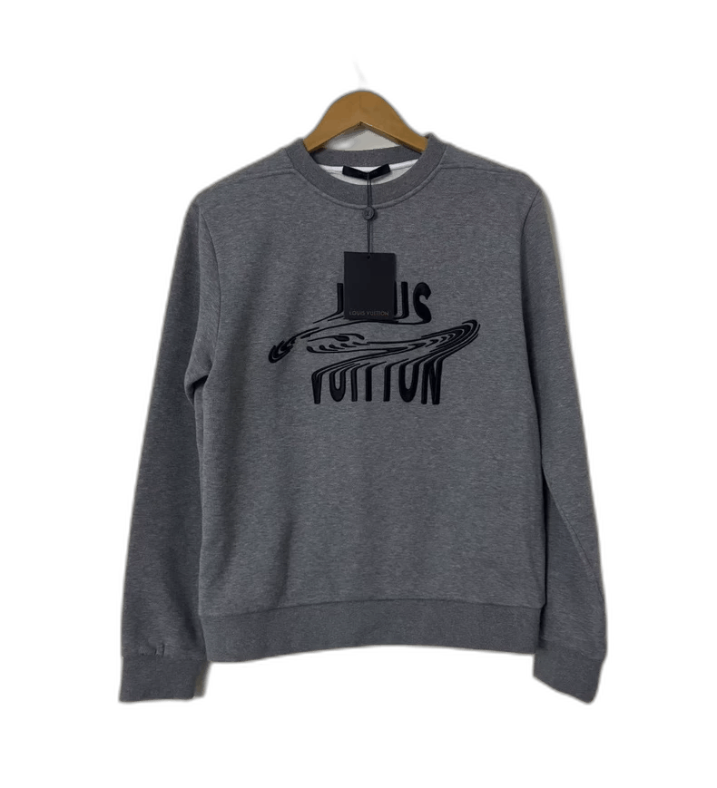 Louis Vuitton Louis Vuitton Gray Logo Fleece Sweatshirt Size US S / EU 44-46 / 1 - 1 Thumbnail