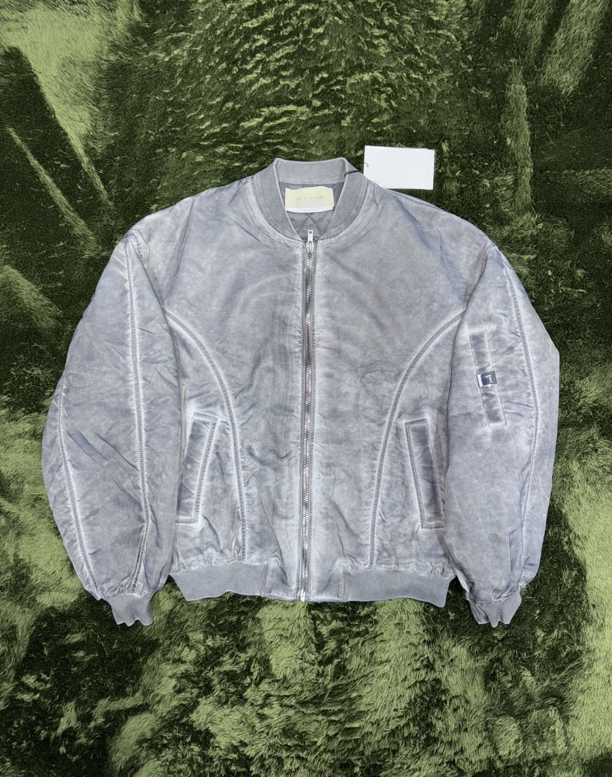 [XL] 1017 ALYX 9SM alyx overdyed washed bomber jacket gray