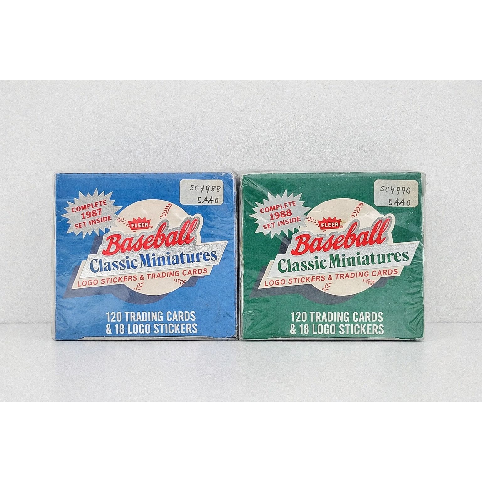MLB Vintage Sealed Card Lot 1987 & 1988 Fleer Classic Miniatures Size ONE SIZE - 1 Thumbnail