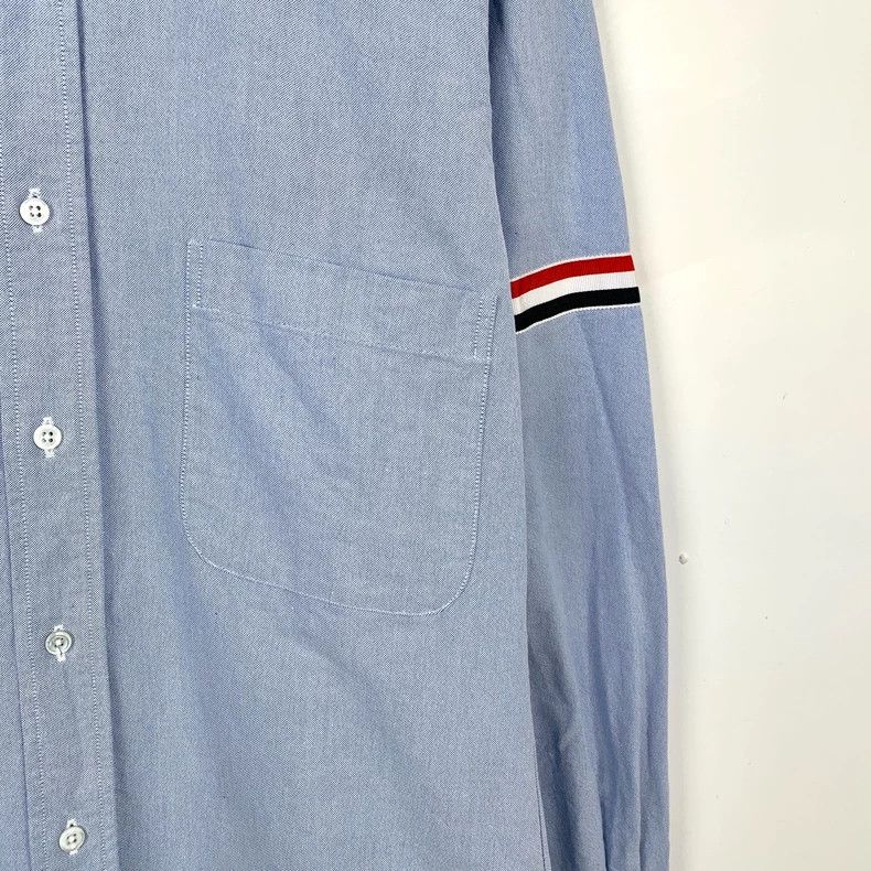 Thom Browne Thom browne Blue stripe cotton lapel single-breasted long-s Size US M / EU 48-50 / 2 - 4 Thumbnail